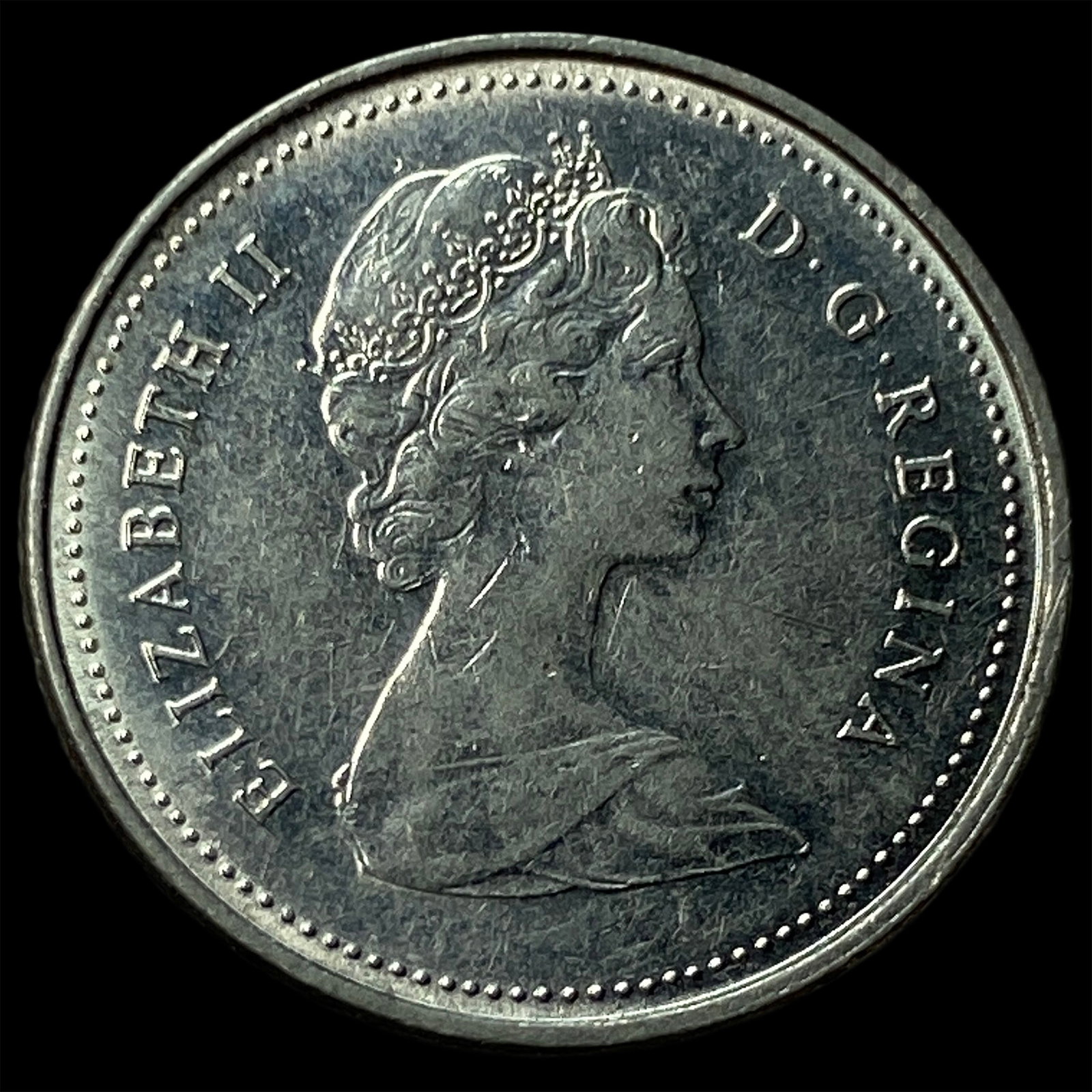 1980 Canada Nickel 10 Cents: 1980 Canada Nickel 10 Cents