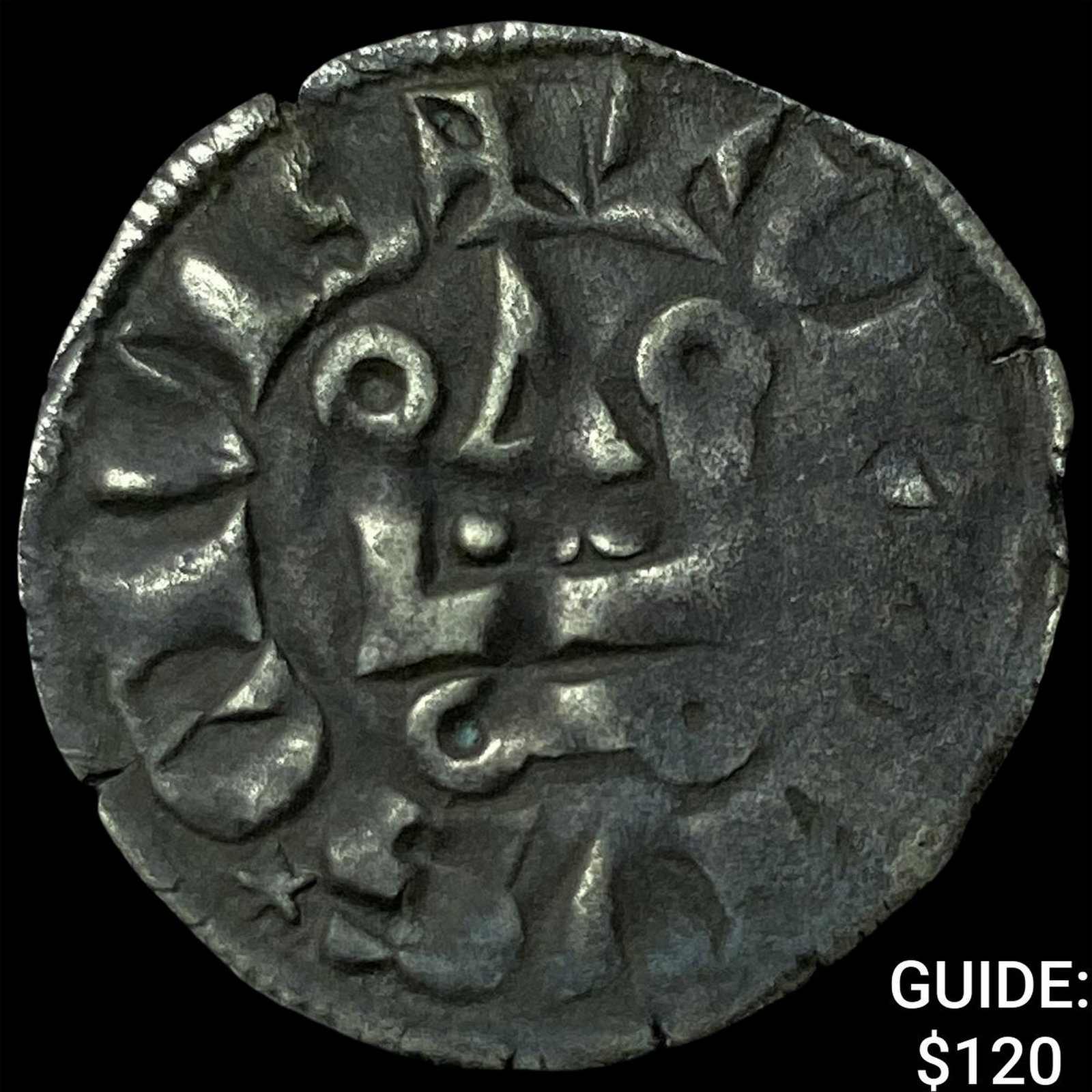 1285-1314 France Philip IV Billon Denier Tournois (1 of 2)