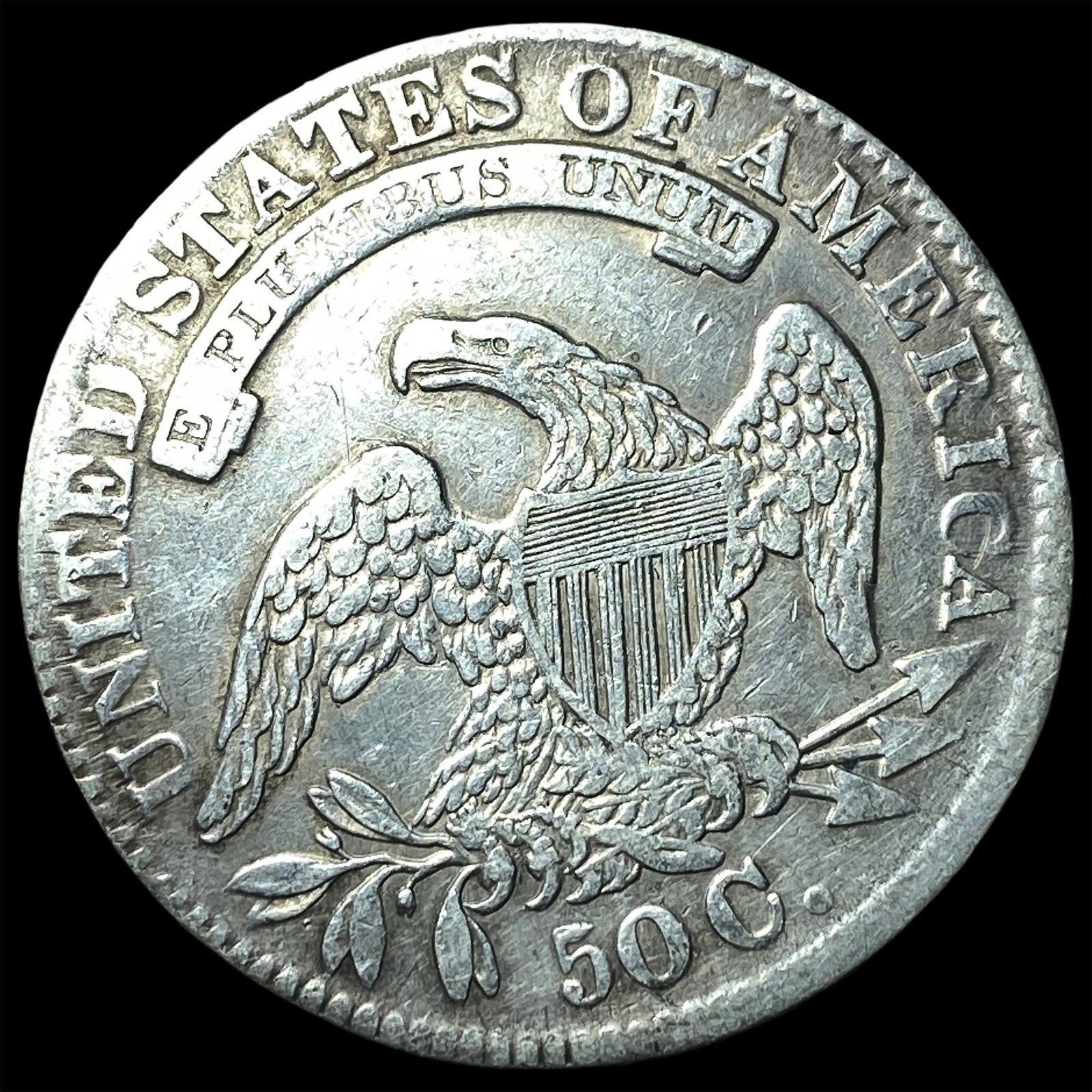 1833 Capped Bust Half Dollar NEARLY UNCIRCULATED - 2