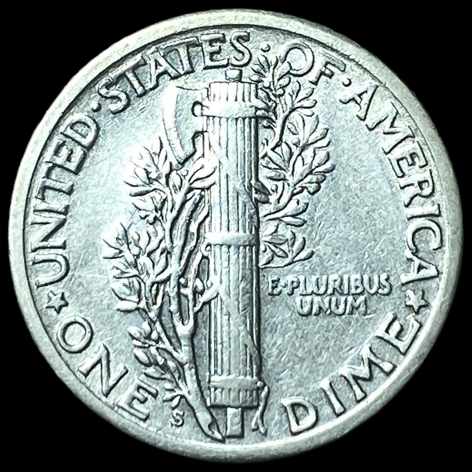1925-S Silver Mercury Dime CLOSELY UNCIRCULATED - 2