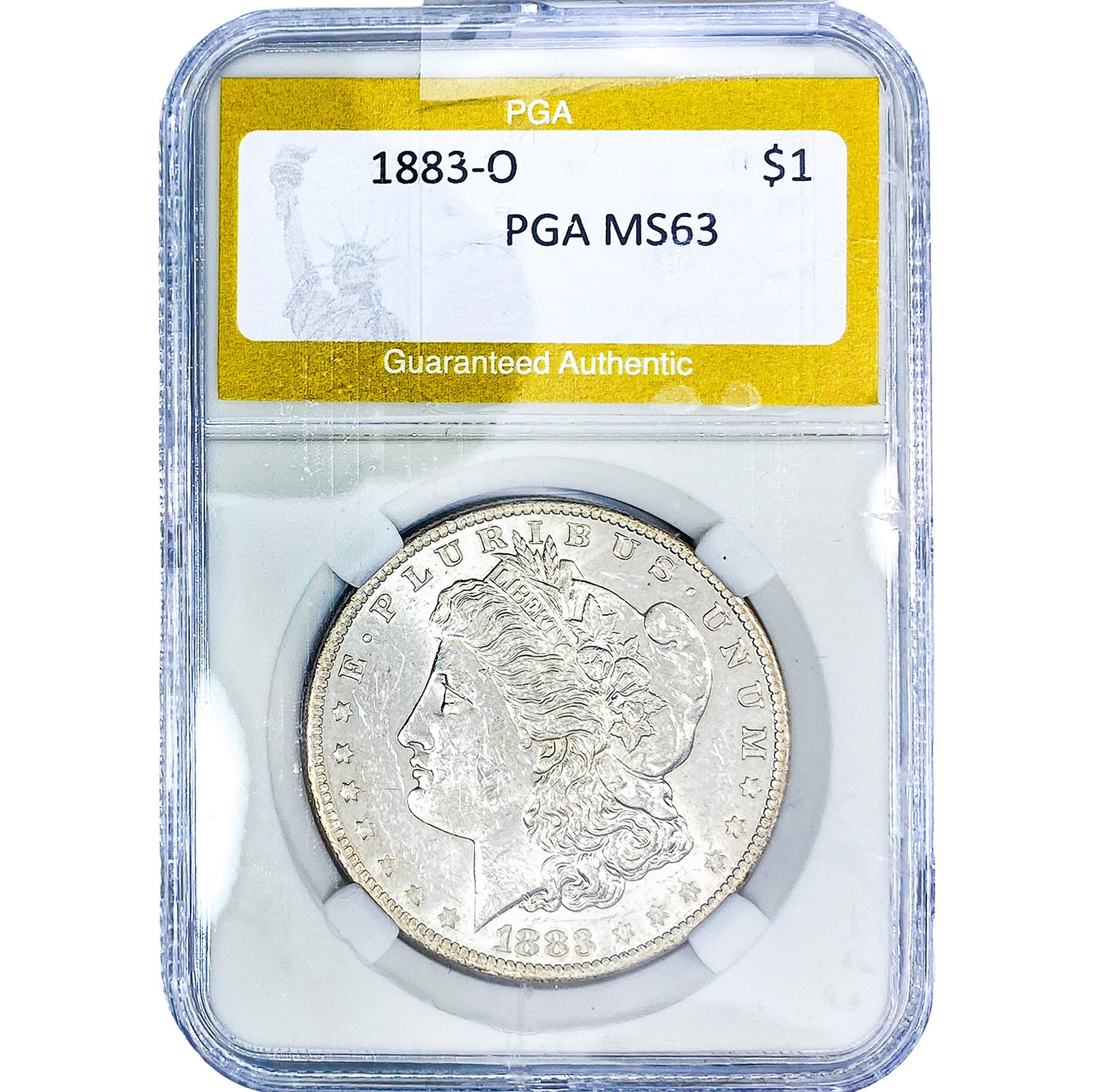 1883-O Morgan Silver Dollar PGA MS63: 1883-O Morgan Silver Dollar PGA MS63