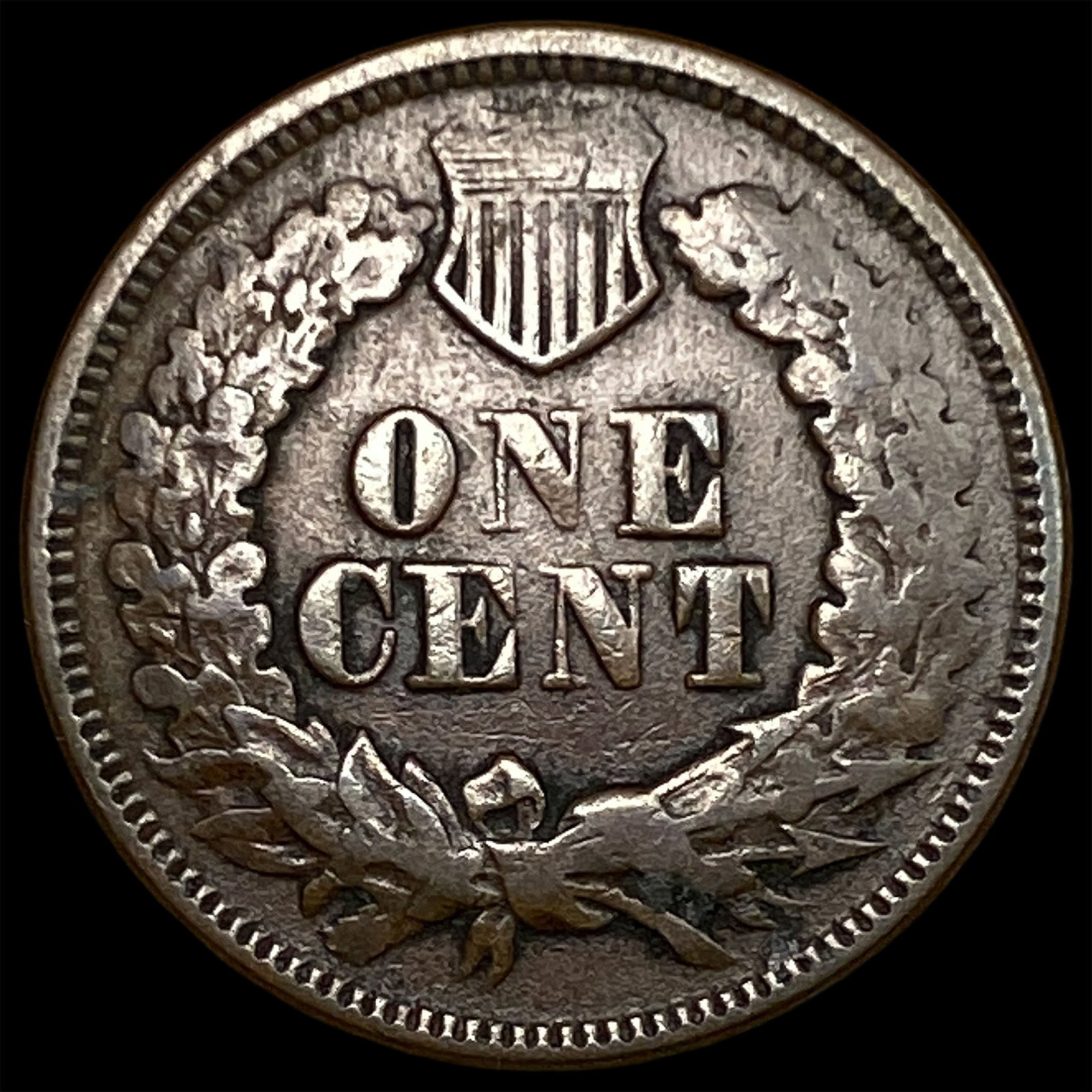 1868 Indian Head Cent ABOUT UNCIRCULATED - 2