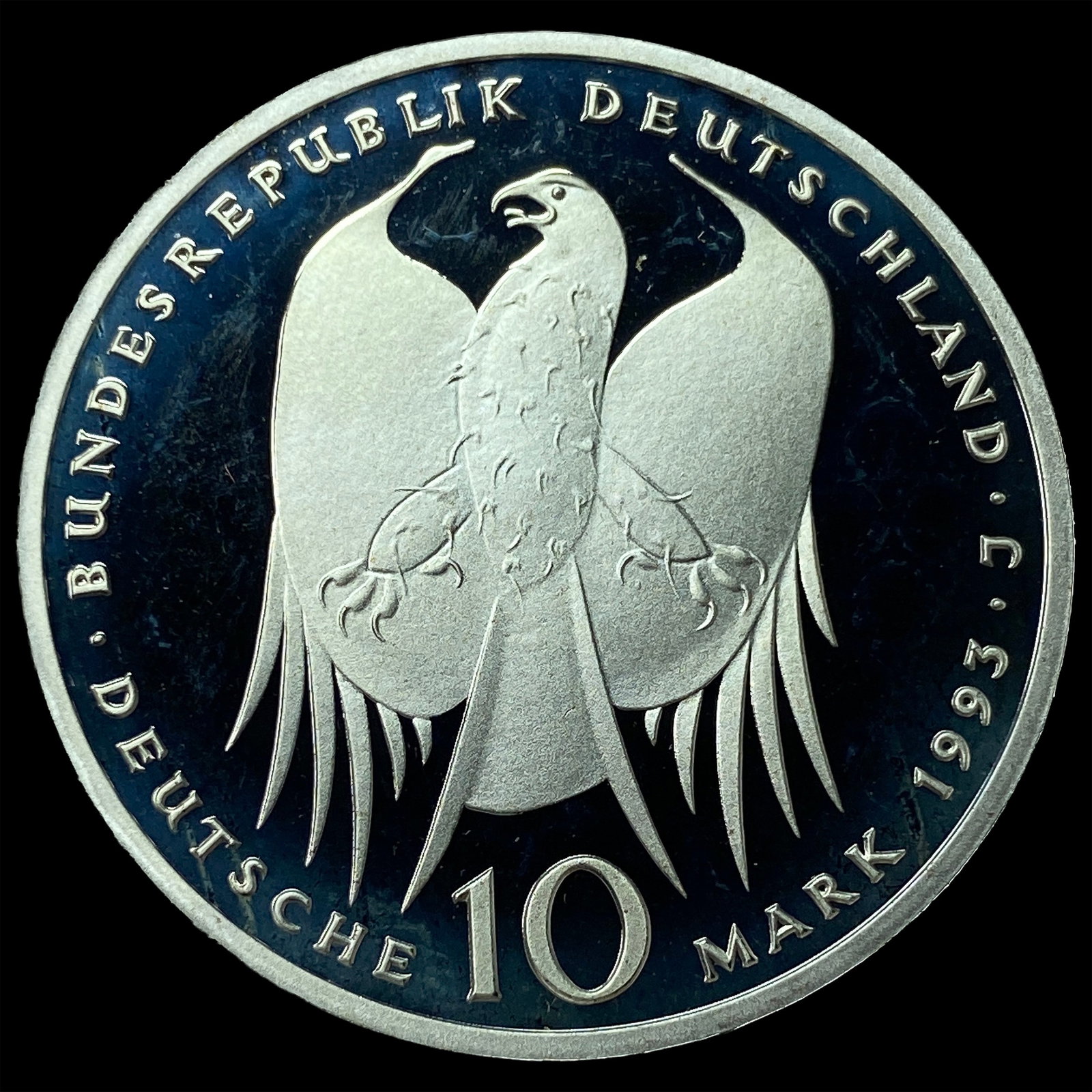 1993J Germany Silver 10 Mark Proof - 2