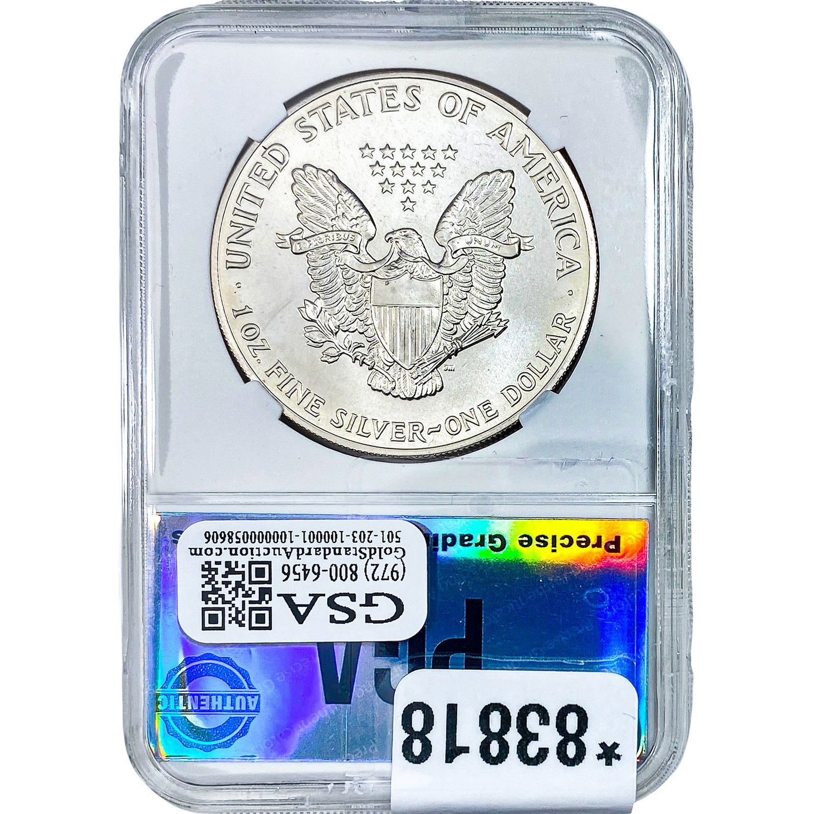 1992 Silver Eagle PGA MS70 - 2