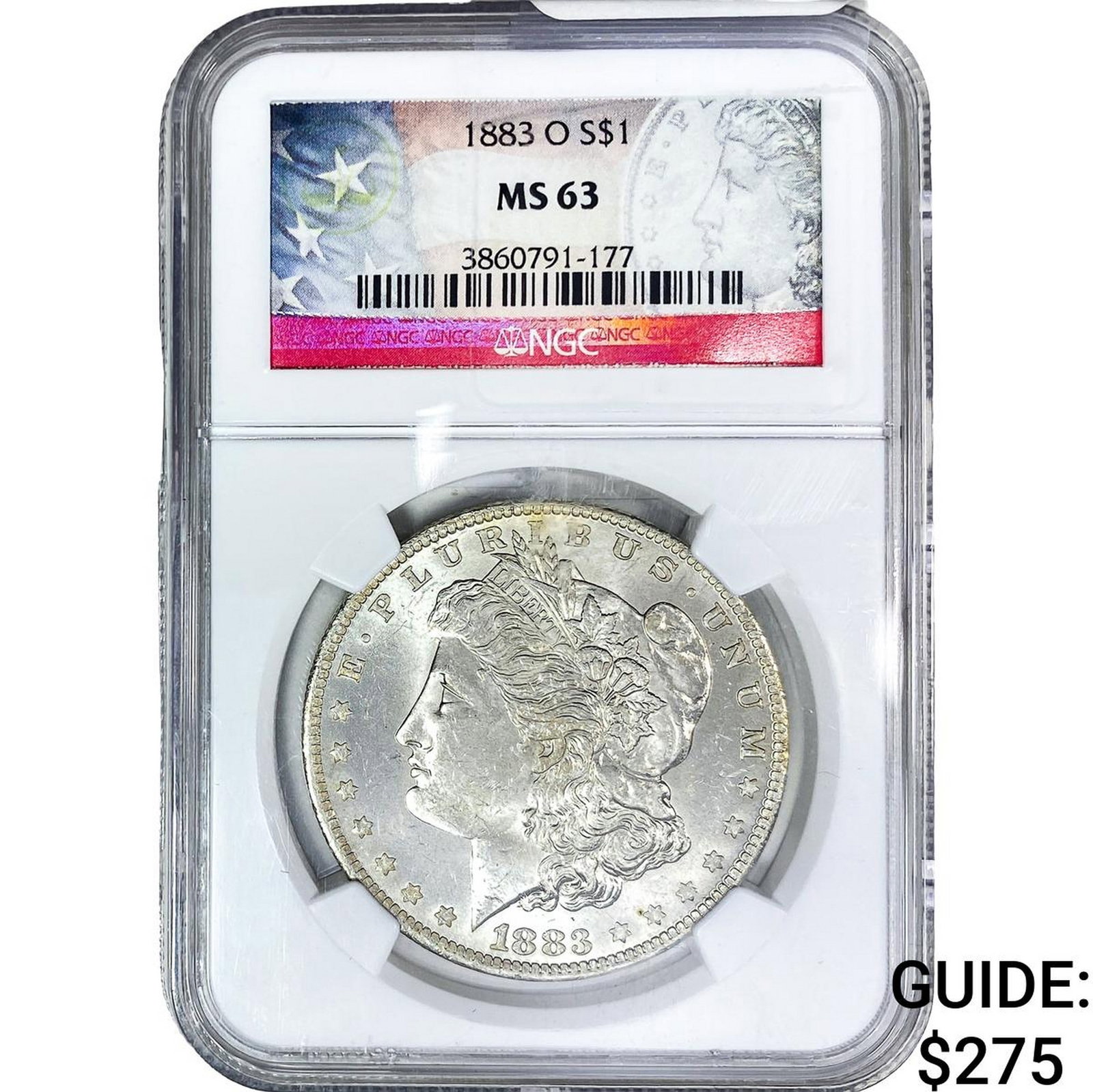 1883-O Morgan Silver Dollar NGC MS63: 1883-O Morgan Silver Dollar NGC MS63