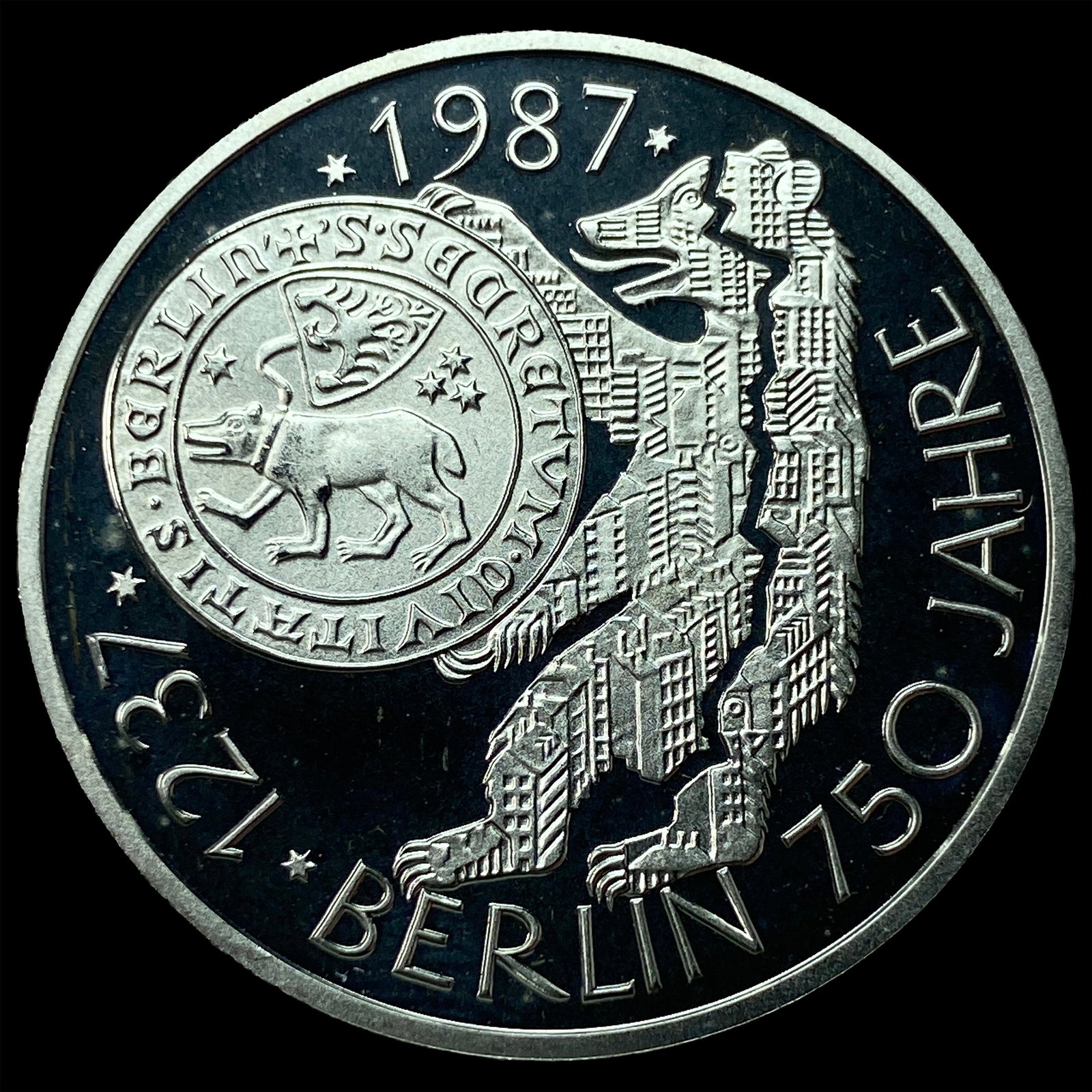 1987 Germany Silver 10 Mark Proof: 1987 Germany Silver 10 Mark Proof