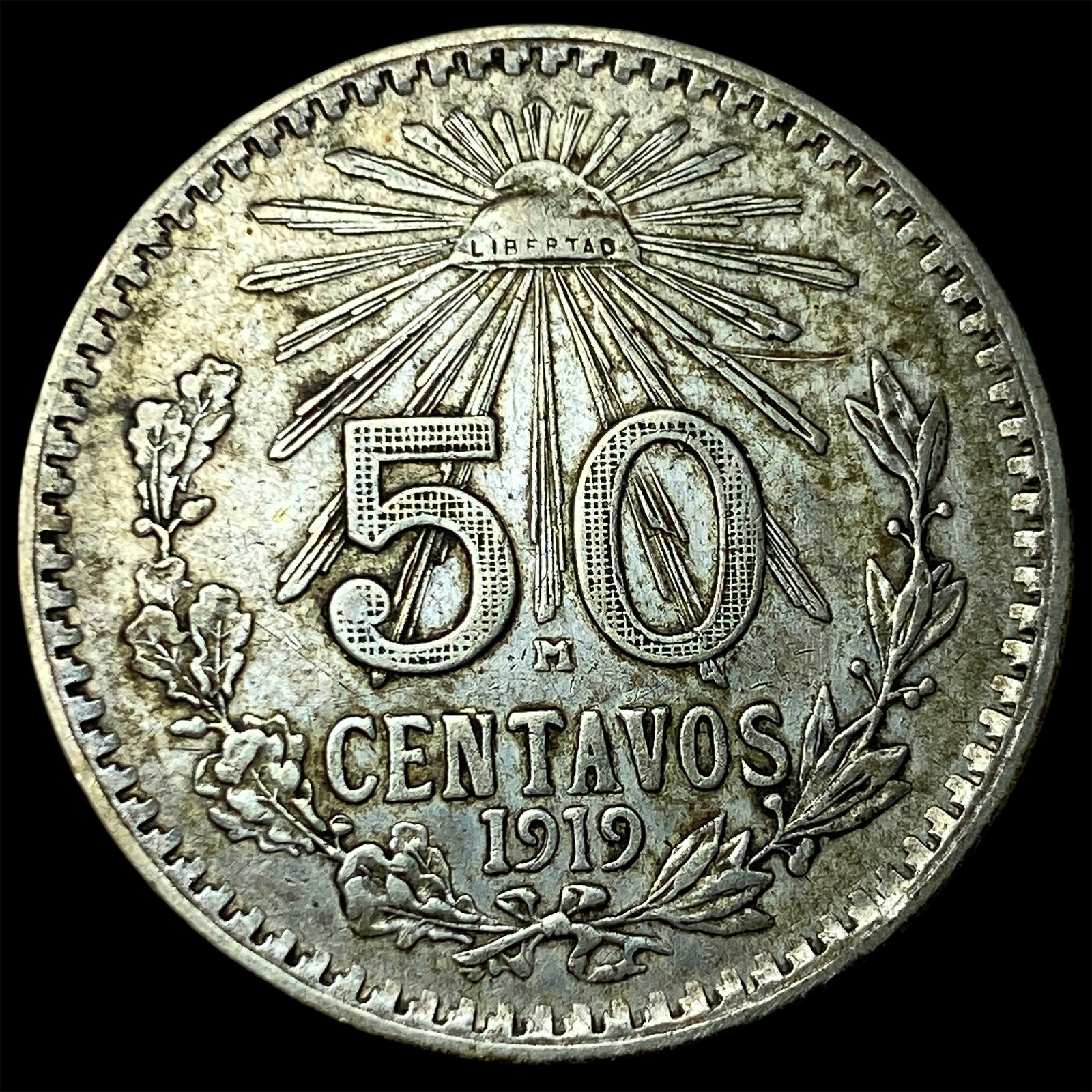 1919M Mexico Silver 50 Centavos (1 of 2)