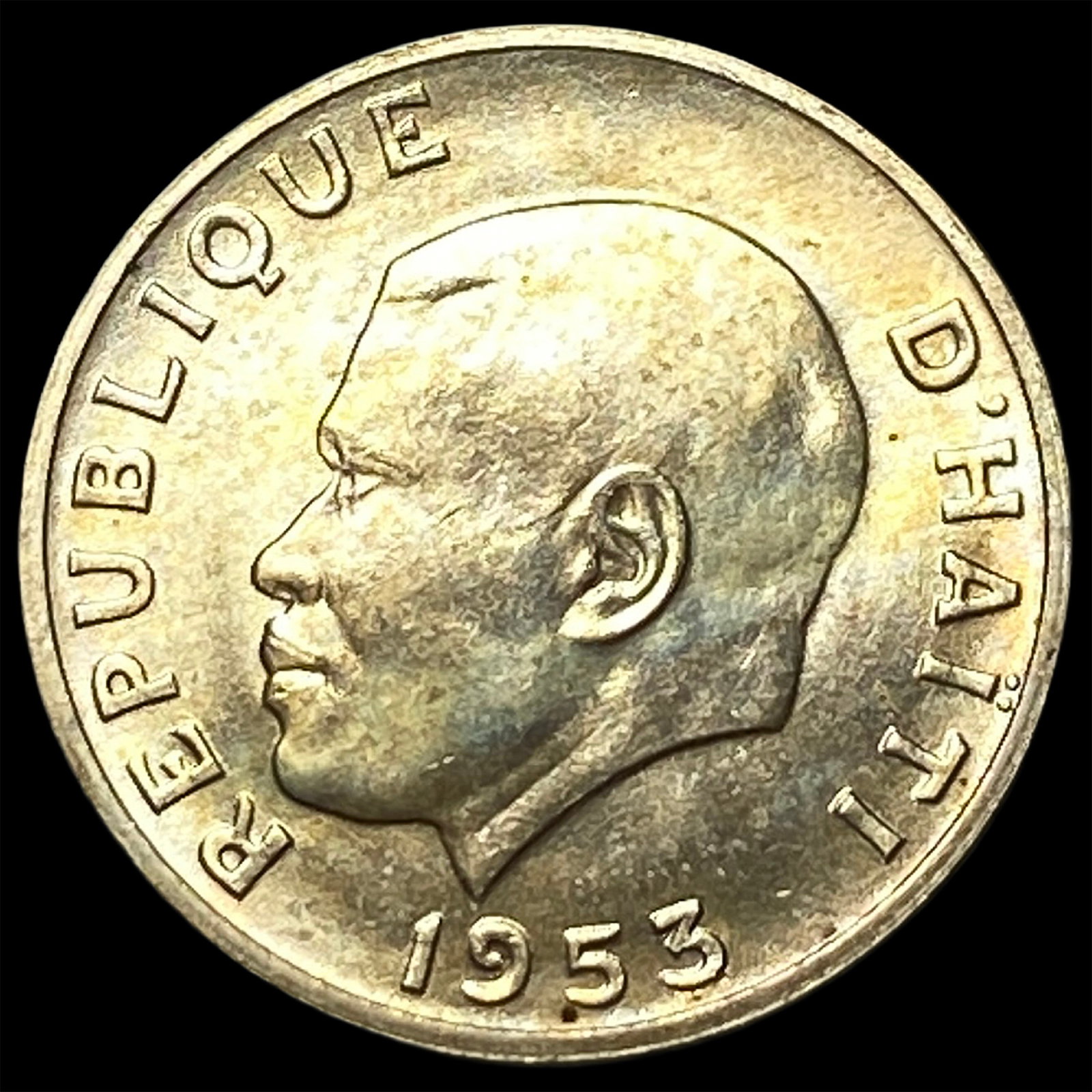 1953 Haiti Copper Nickel 5 Centimes (1 of 2)