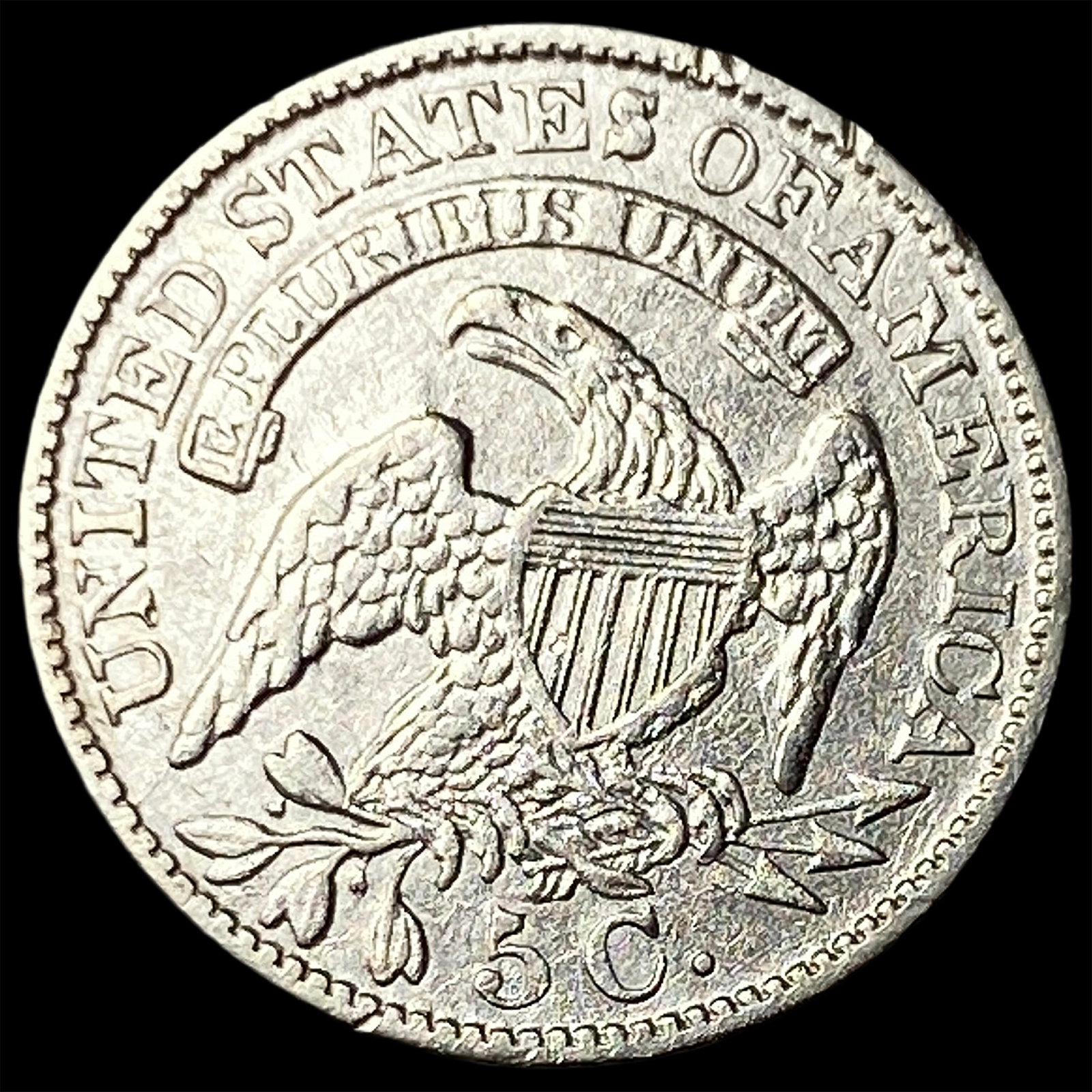 1831 Capped Bust Silver Half Dime CLOSELY UNCIRCULATED - 2