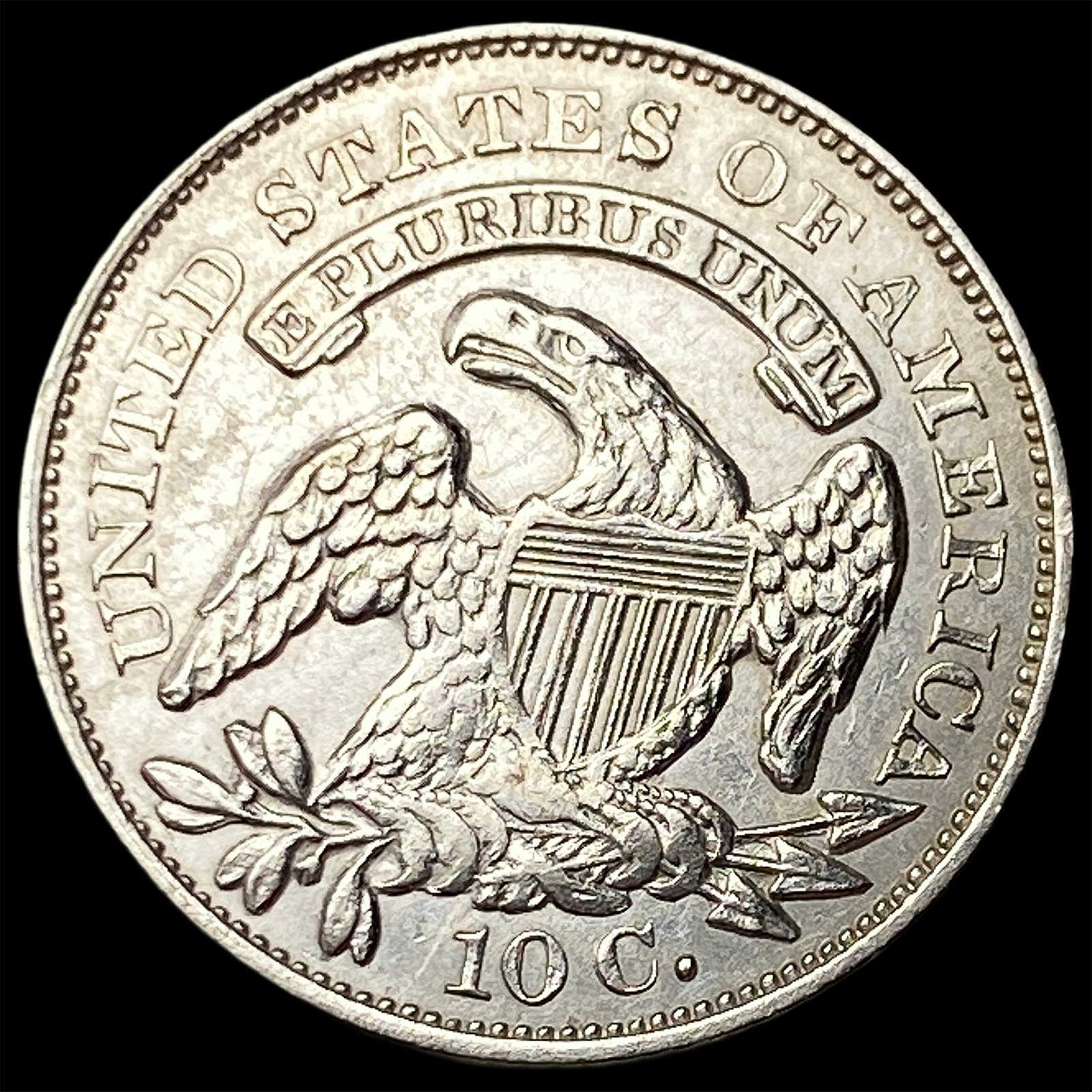 1834 Capped Bust Dime CLOSELY UNCIRCULATED - 2