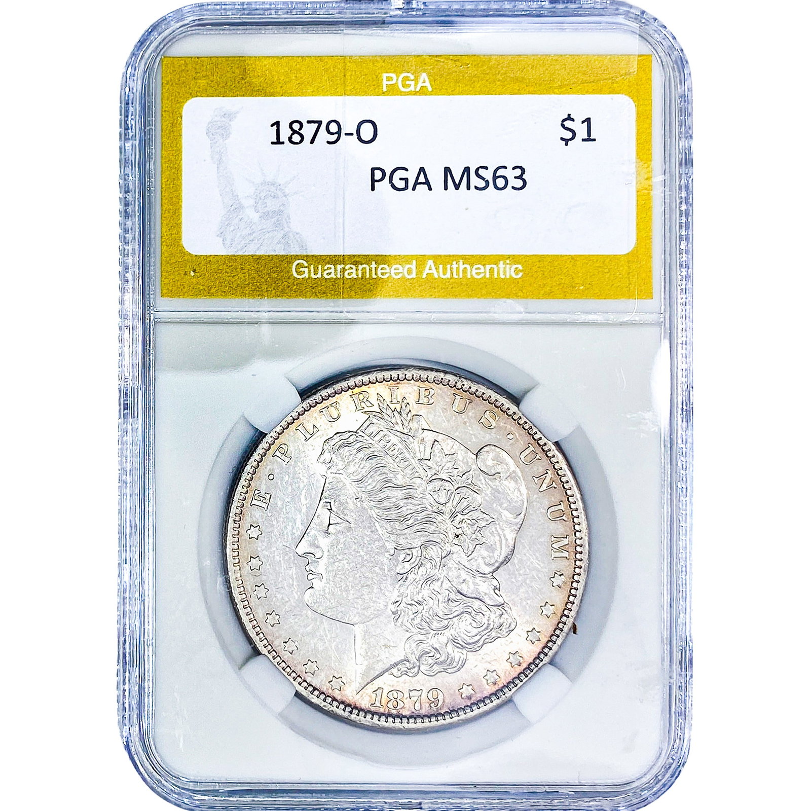1879-O Morgan Silver Dollar PGA MS63: 1879-O Morgan Silver Dollar PGA MS63