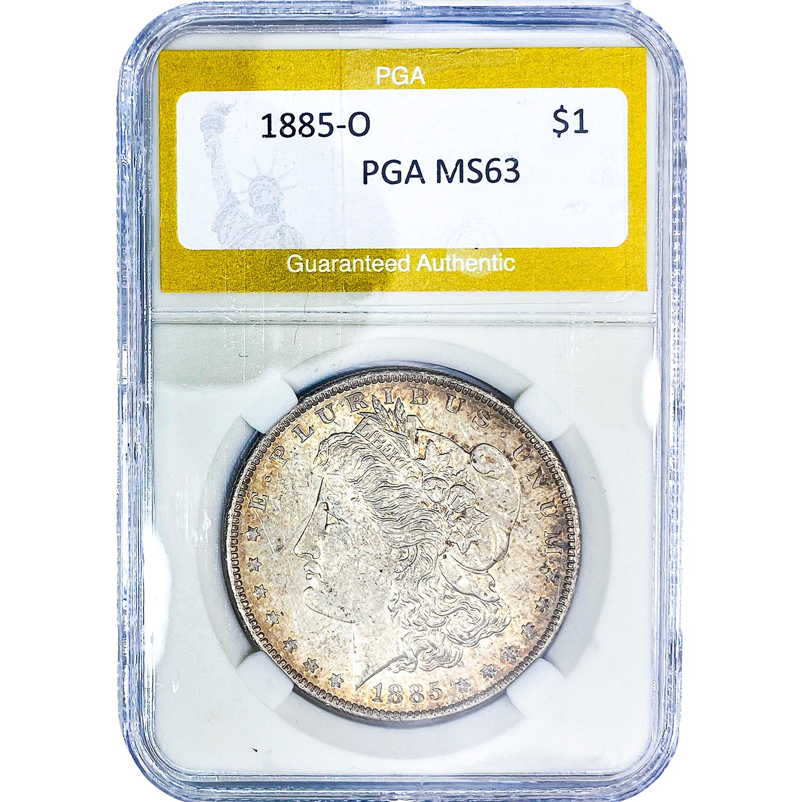 1885-O Morgan Silver Dollar PGA MS63: 1885-O Morgan Silver Dollar PGA MS63