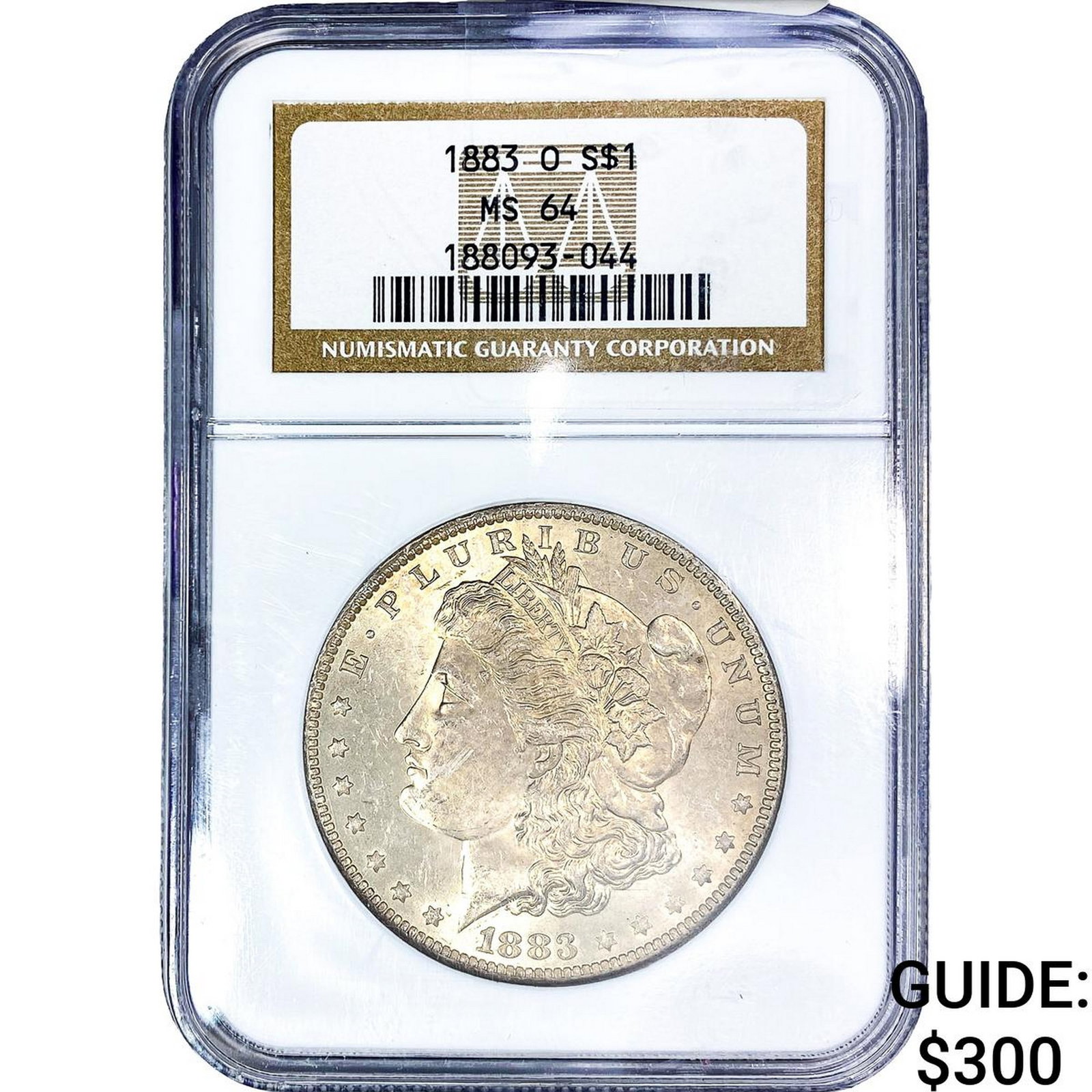 1883-O Morgan Silver Dollar NGC MS64: 1883-O Morgan Silver Dollar NGC MS64
