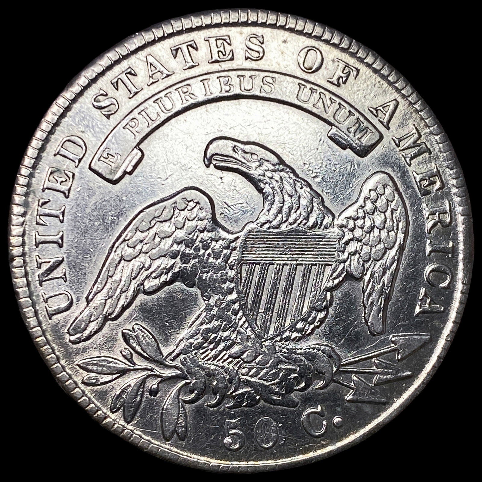1836 Capped Bust Half Dollar CLOSELY UNCIRCULATED - 2