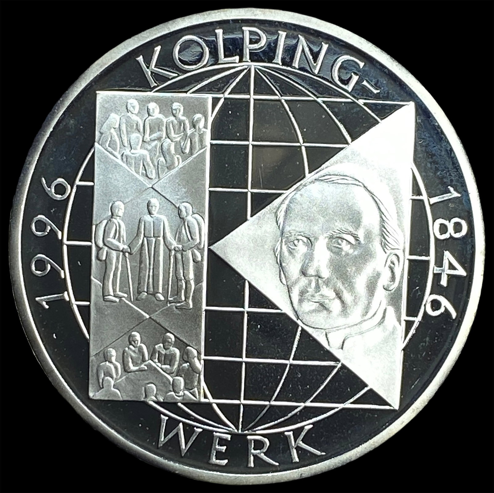 1996A Germany Silver 10 Mark Proof: 1996A Germany Silver 10 Mark Proof