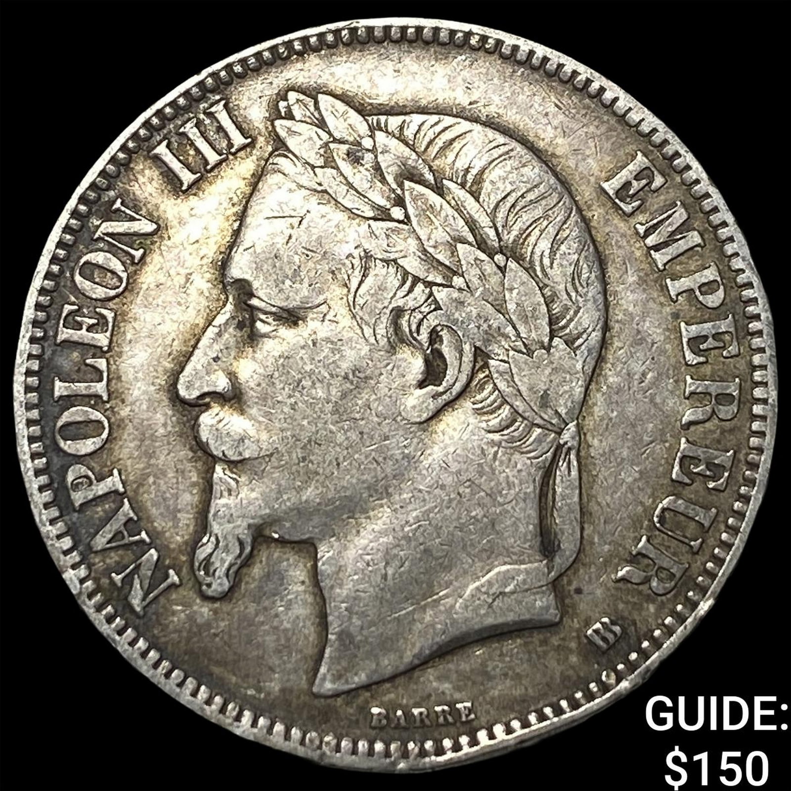 1868 France Silver 5 Francs (1 of 2)