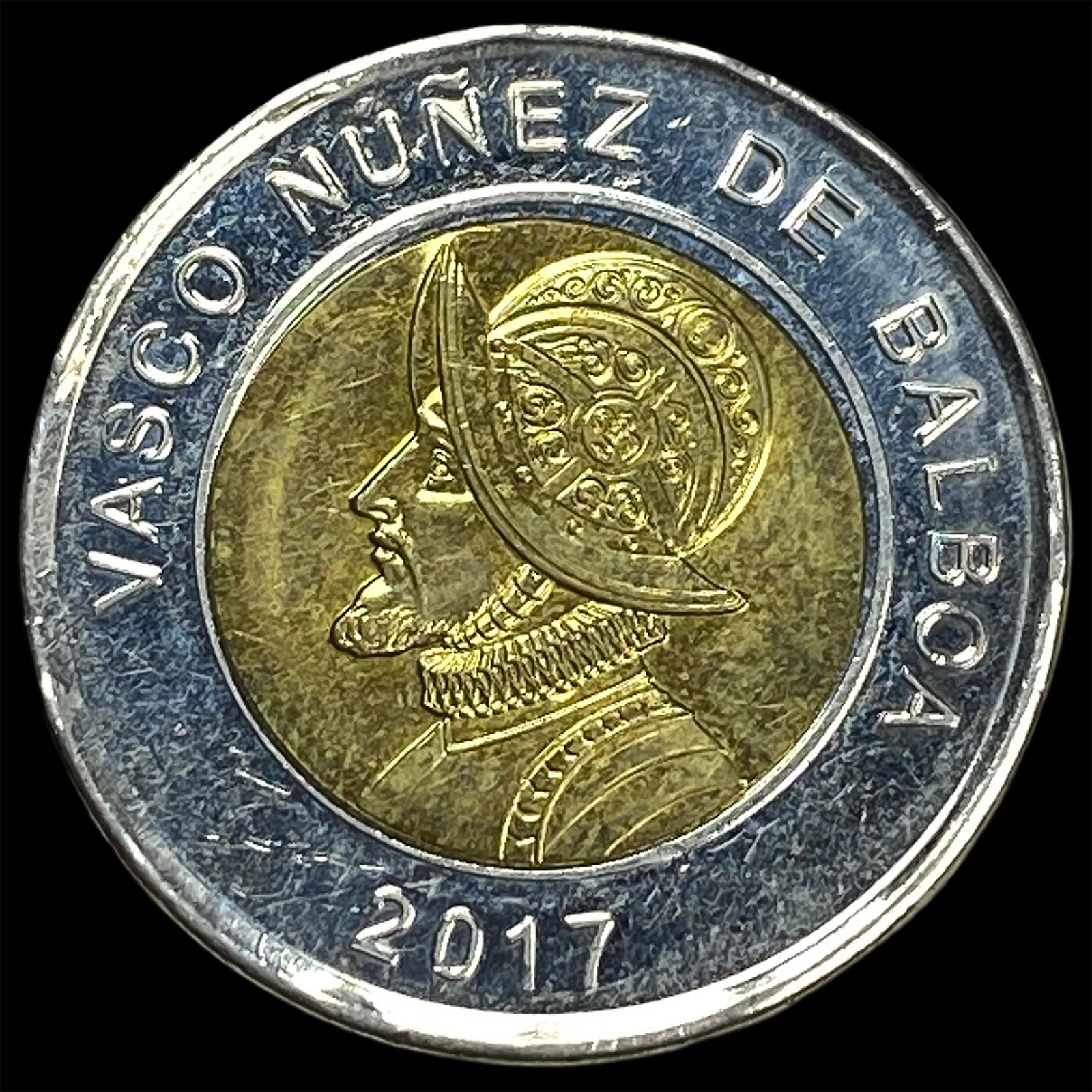 2017 Panama Bimetallic 1 Balboa (1 of 2)
