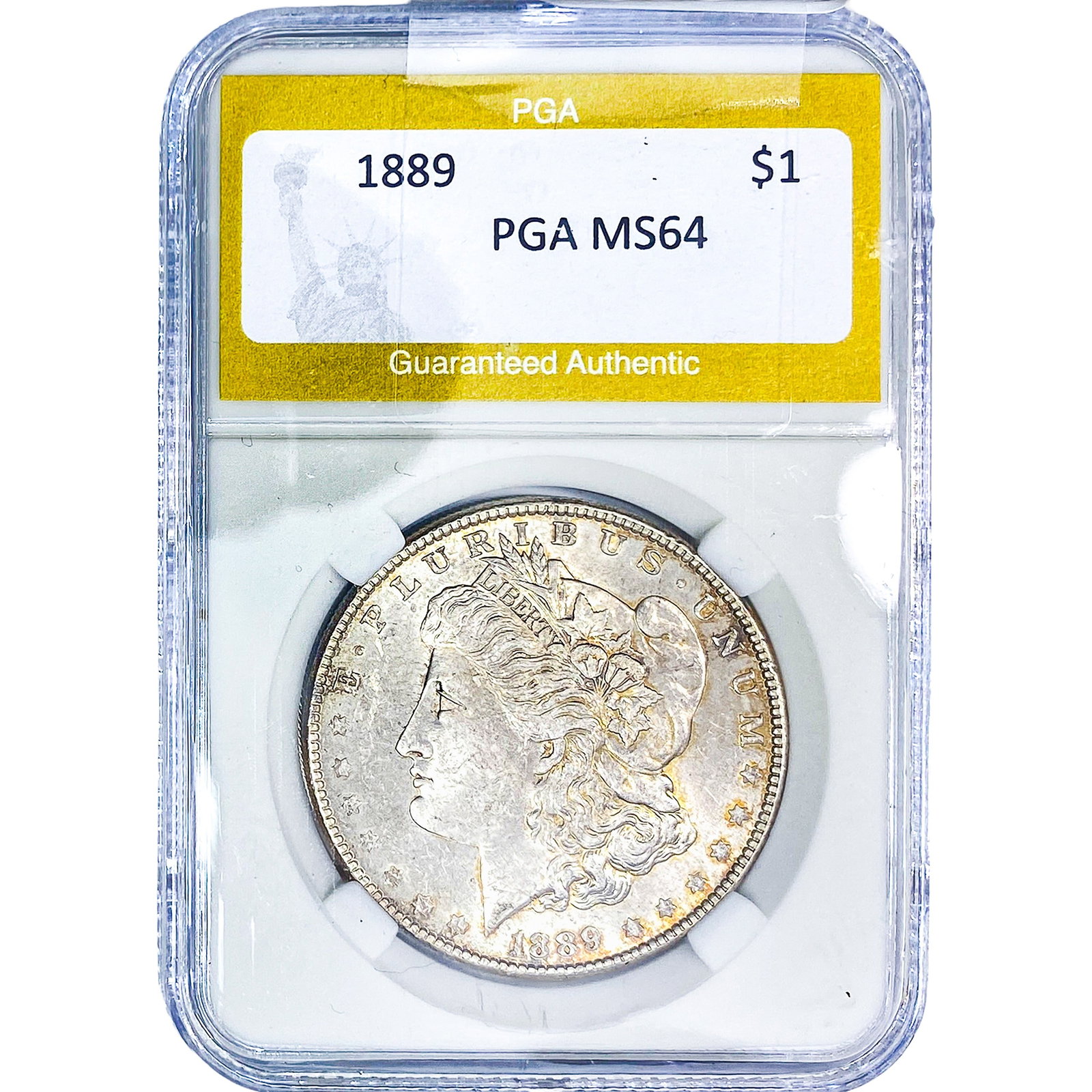 1889 Morgan Silver Dollar PGA MS64: 1889 Morgan Silver Dollar PGA MS64