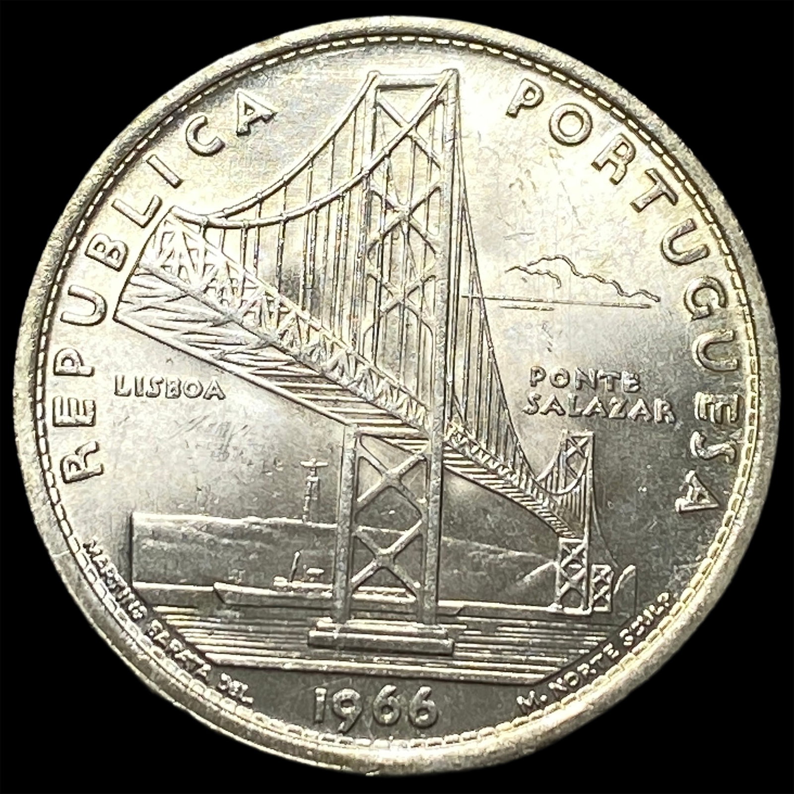 1966 Portugal Silver 20 Escudos (1 of 2)