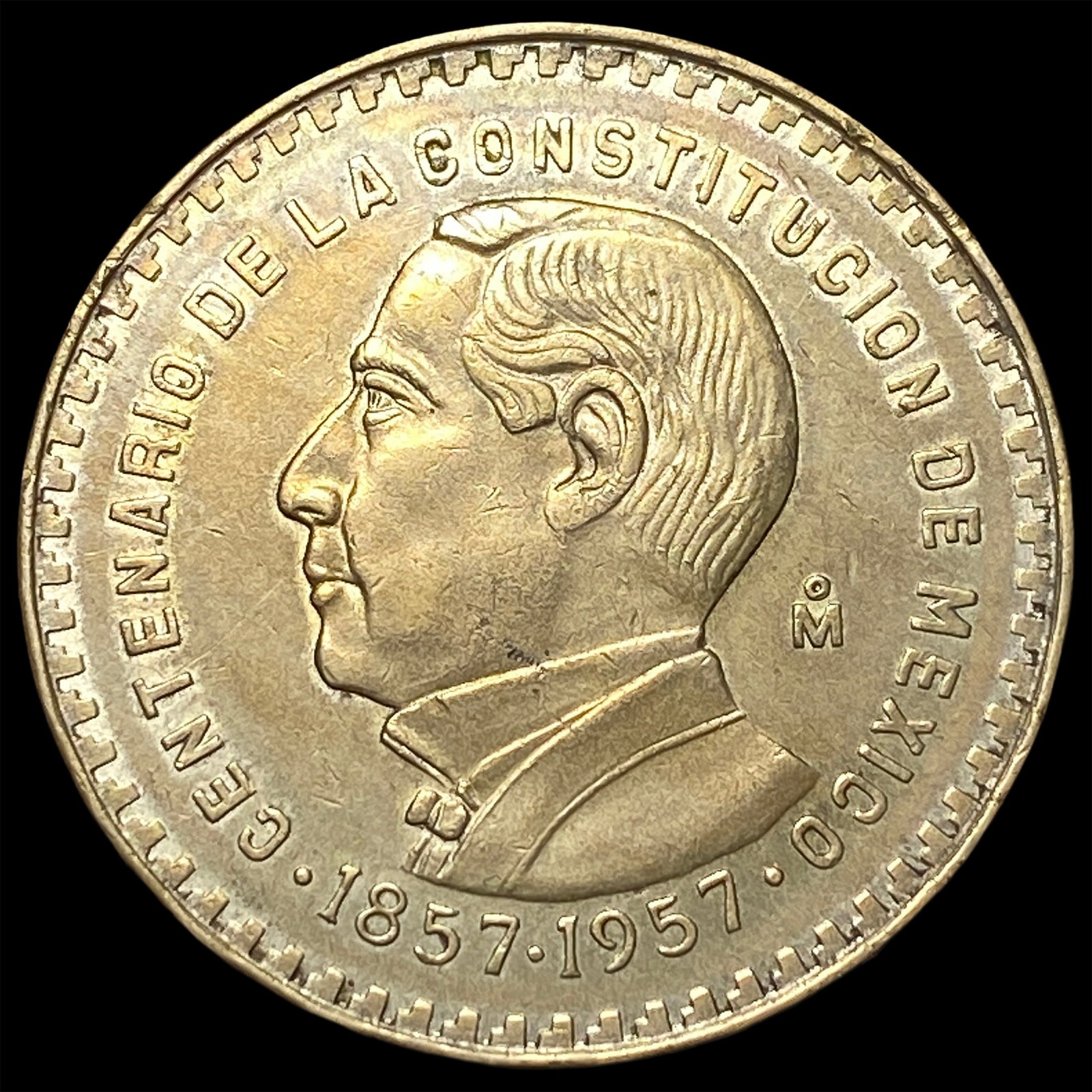 1957Mo Mexico Silver 1 Peso: 1957Mo Mexico Silver 1 Peso