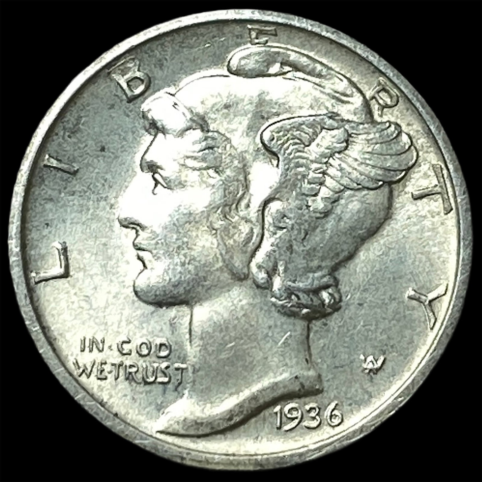 1936-D Silver Mercury Dime UNCIRCULATED (1 of 2)
