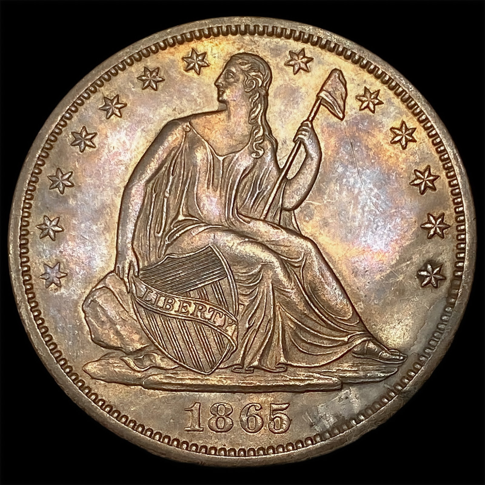 1865-S Seated Liberty Half Dollar (1 of 2)