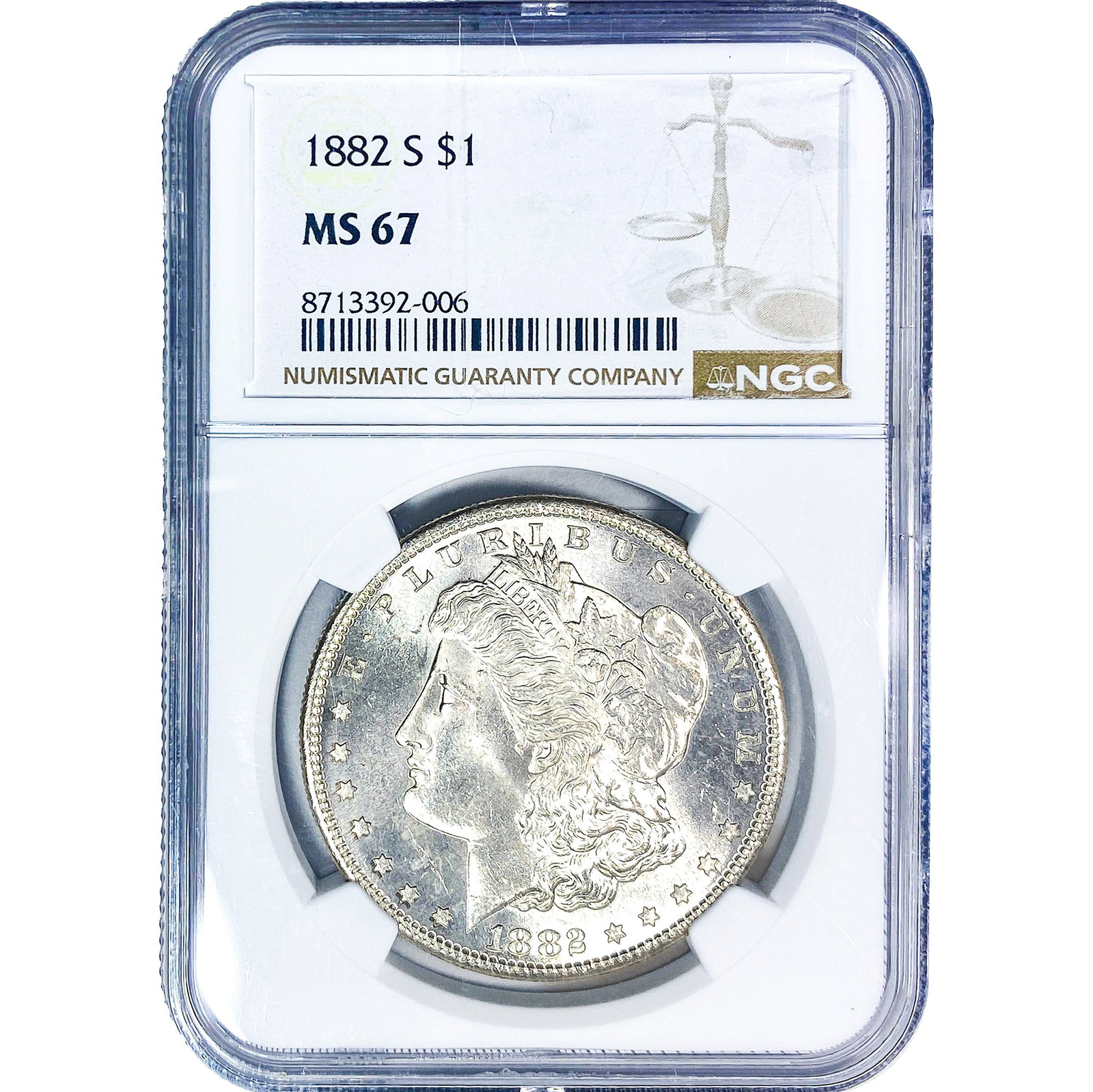 1882-S Morgan Silver Dollar NGC MS67 (1 of 4)