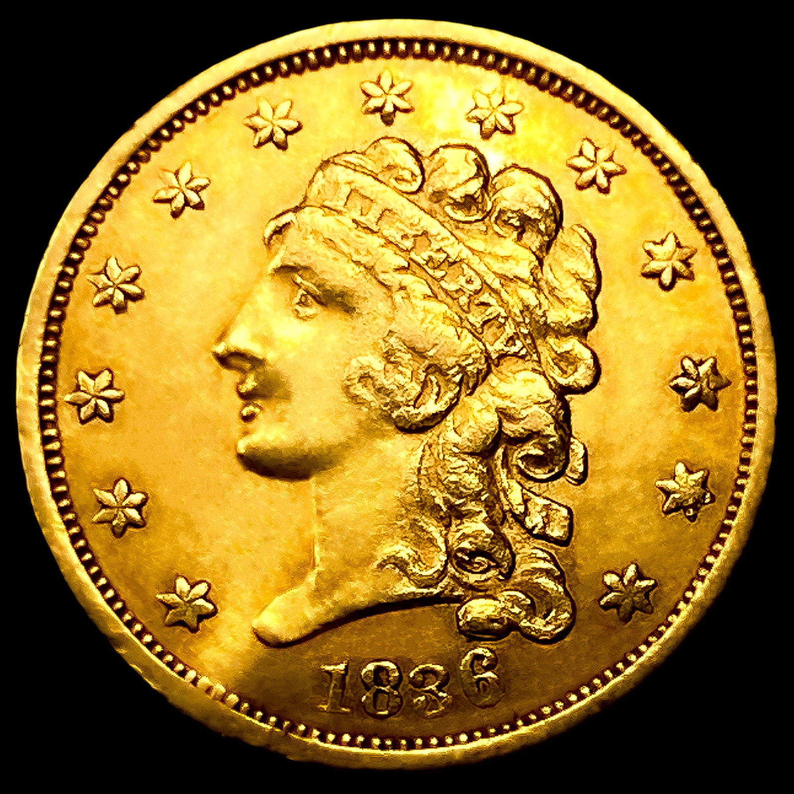 1836 $2.50 Gold Quarter Eagle: 1836 $2.50 Gold Quarter Eagle