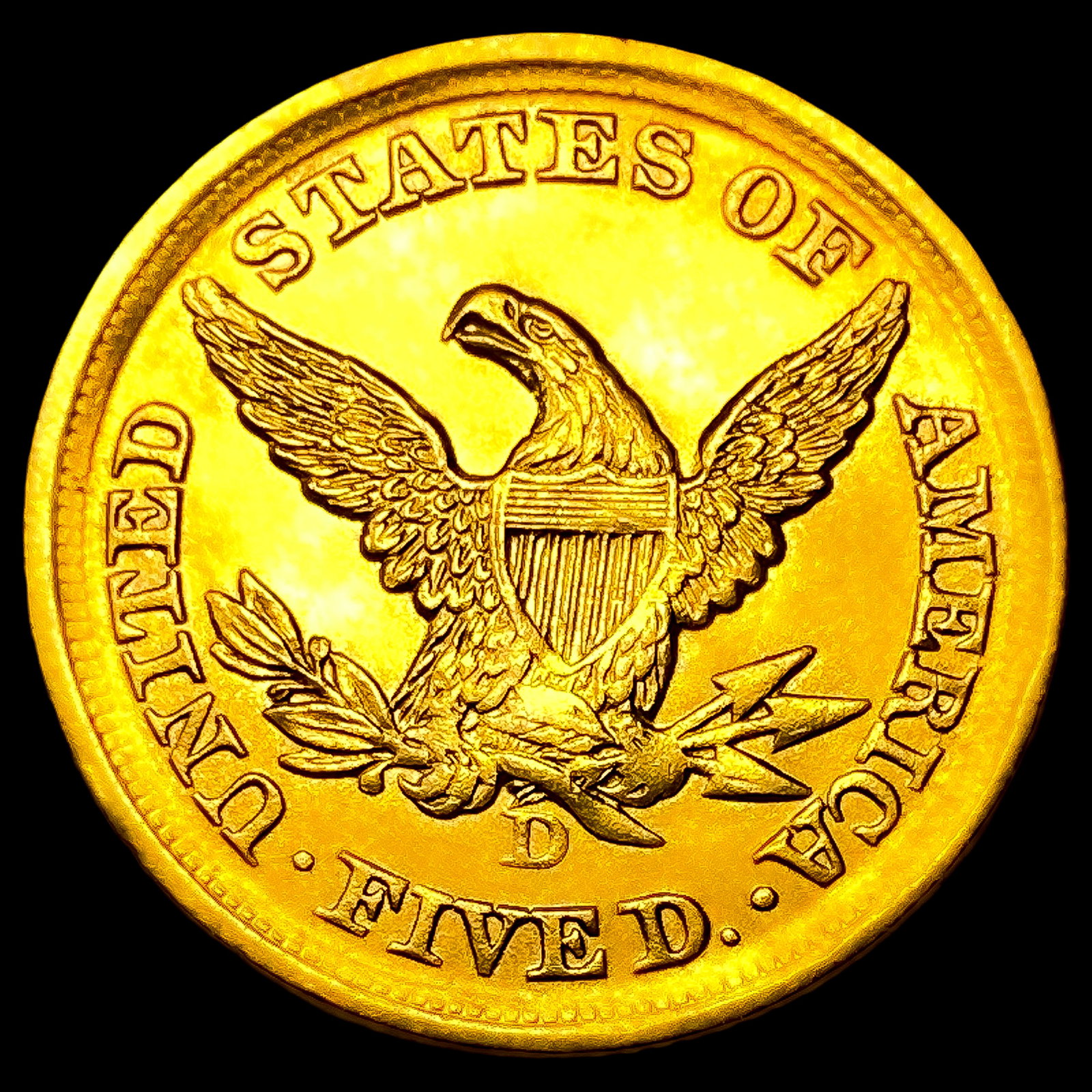 1852-D $5 Gold Half Eagle - 2