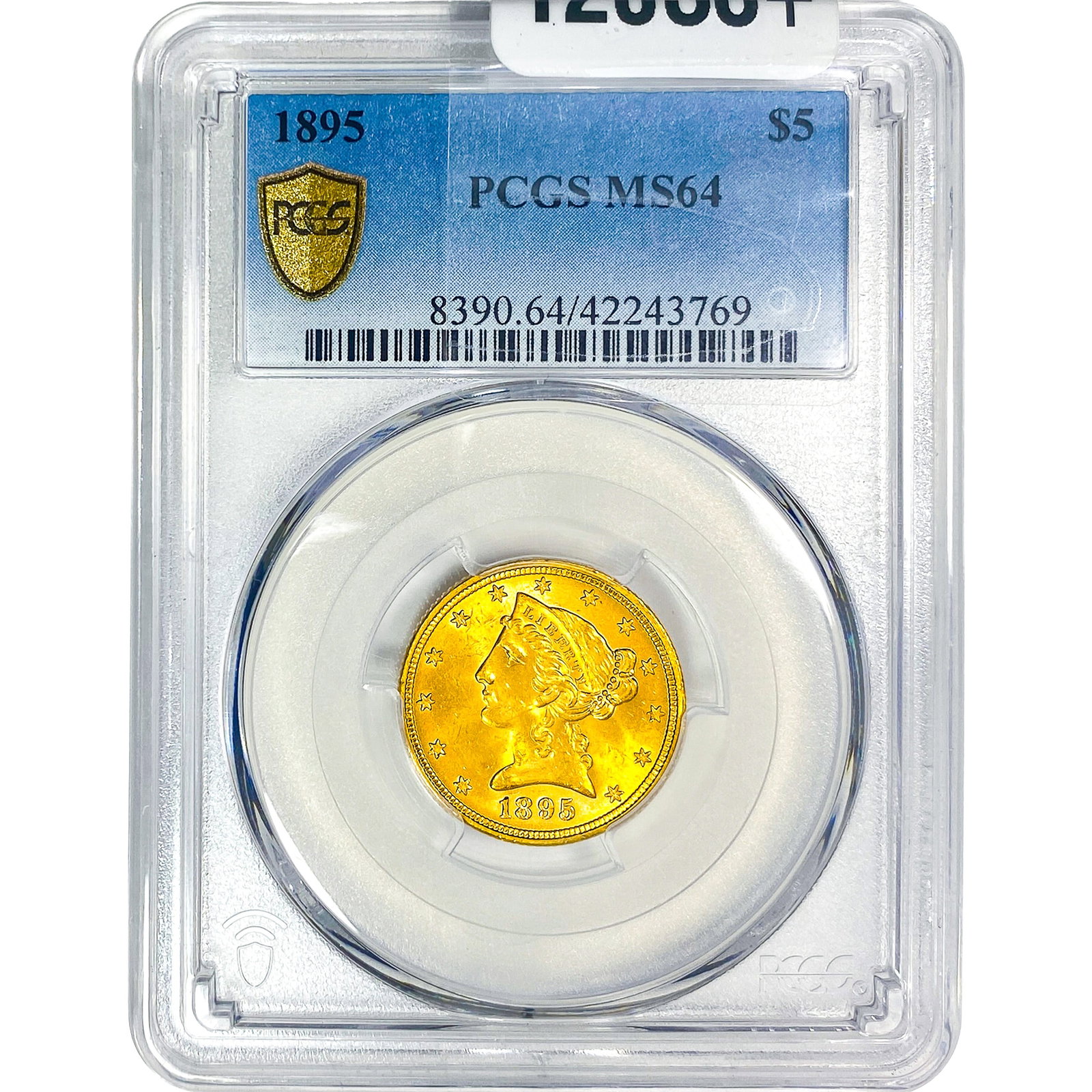 1895 $5 Gold Half Eagle PCGS MS64: 1895 $5 Gold Half Eagle PCGS MS64