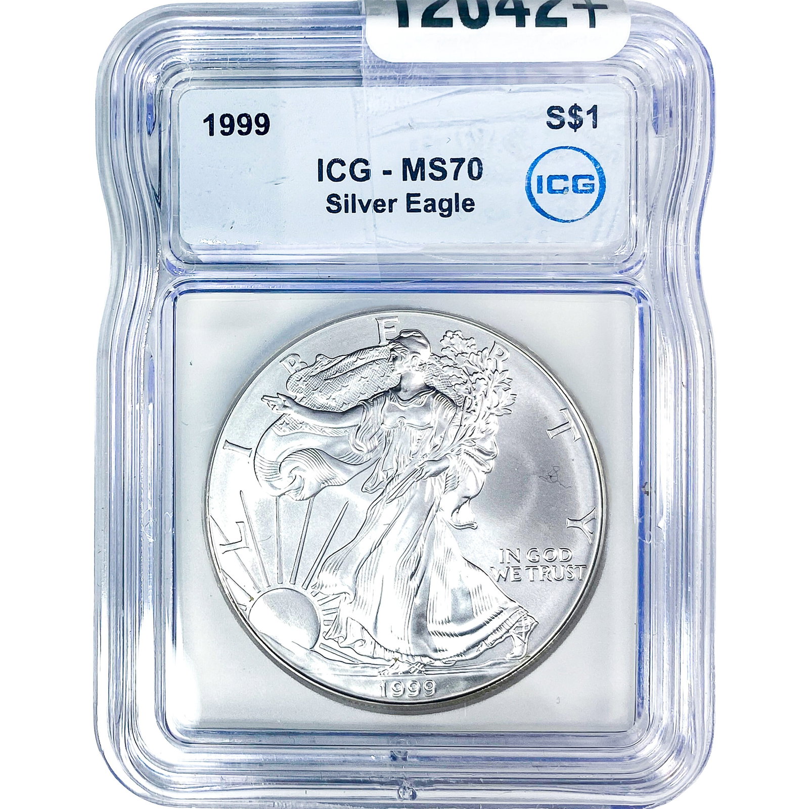 1999 Silver Eagle ICG MS70: 1999 Silver Eagle ICG MS70