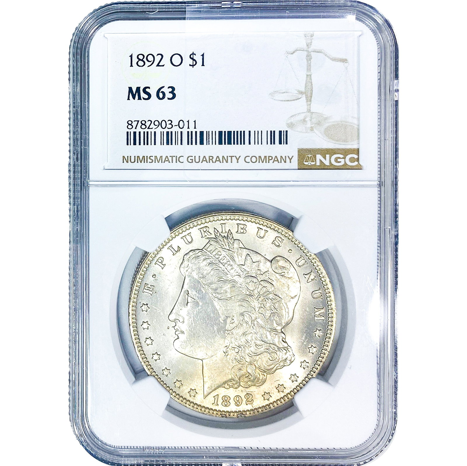1892-O Morgan Silver Dollar NGC MS63 (1 of 4)