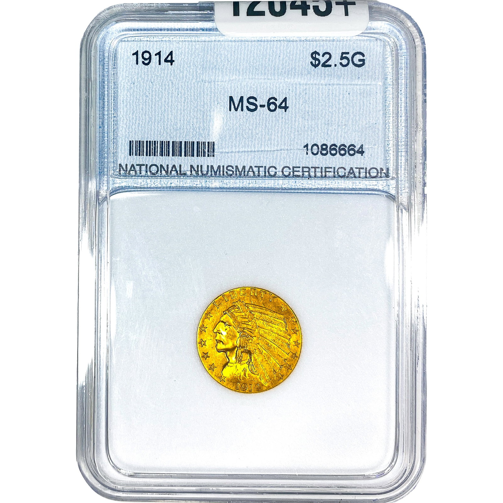1914 $2.50 Gold Quarter Eagle NNC MS64: 1914 $2.50 Gold Quarter Eagle NNC MS64