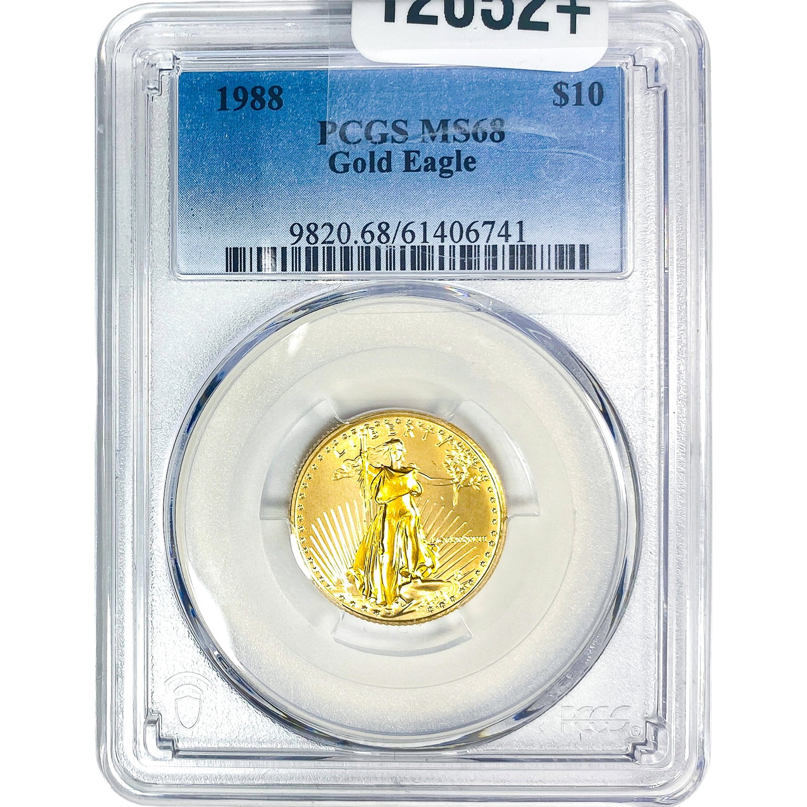 1988 1/4oz Gold Eagle $10 PCGS MS68: 1988 1/4oz Gold Eagle $10 PCGS MS68