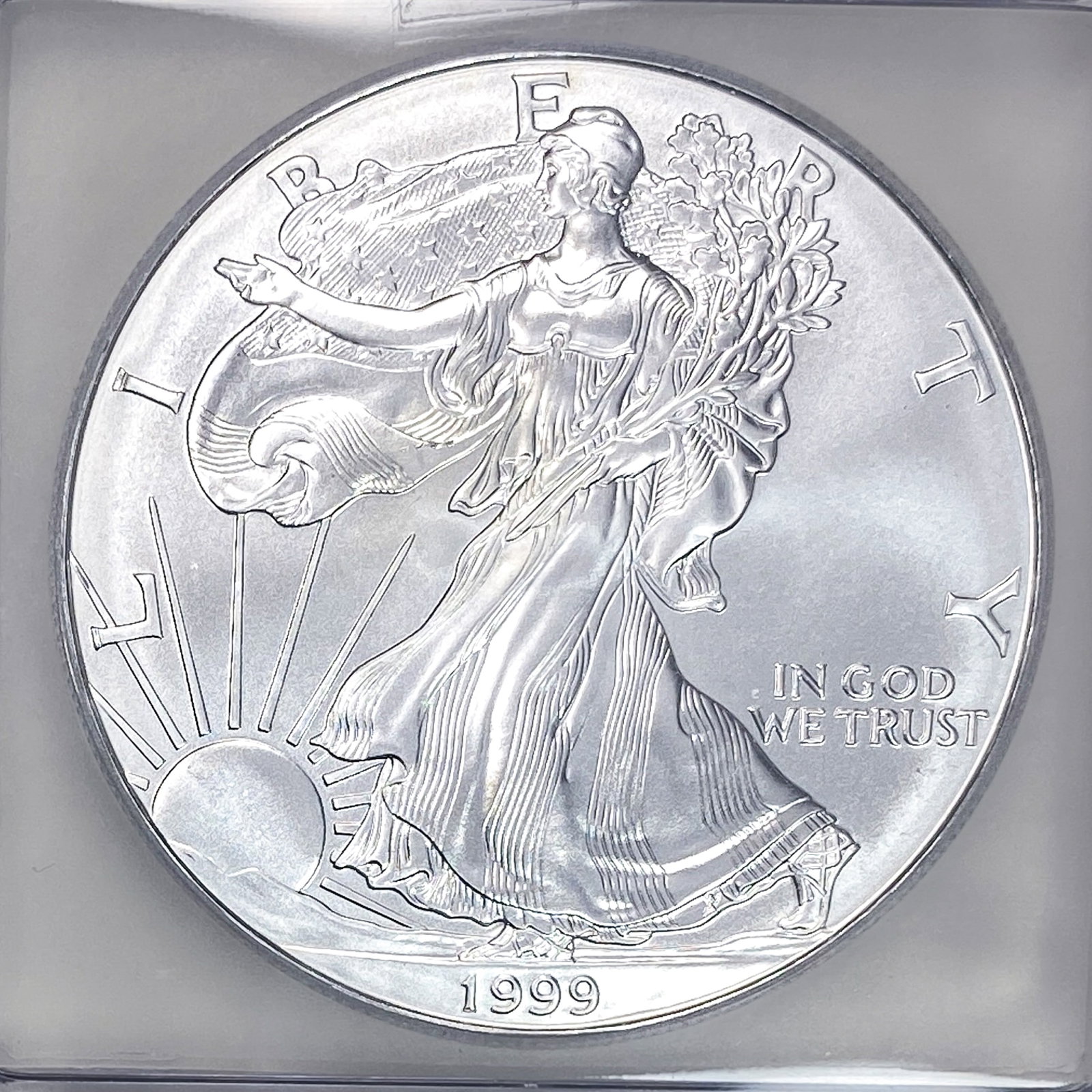 1999 Silver Eagle ICG MS70 - 3