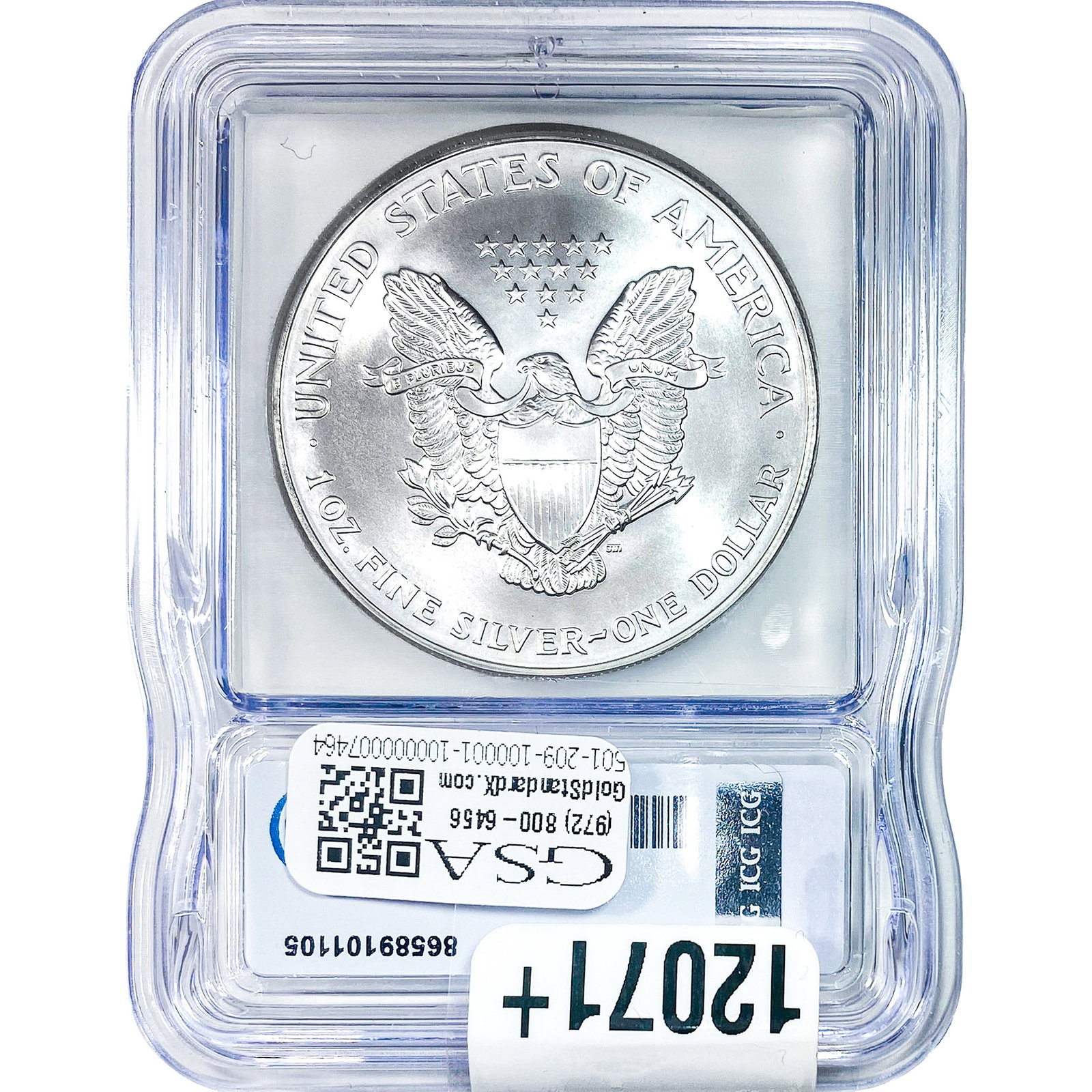 1999 Silver Eagle ICG MS70 - 2