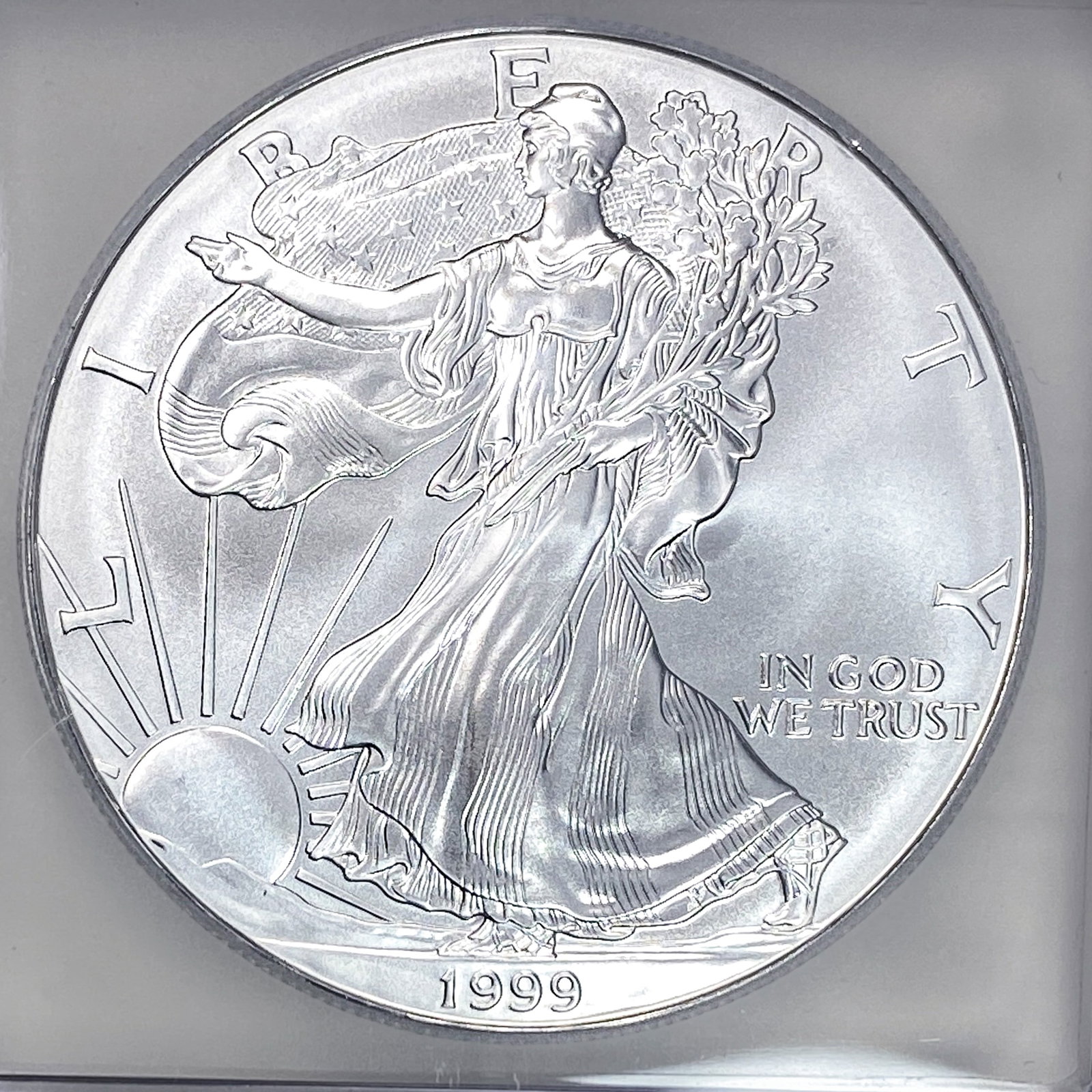 1999 Silver Eagle ICG MS70 - 3