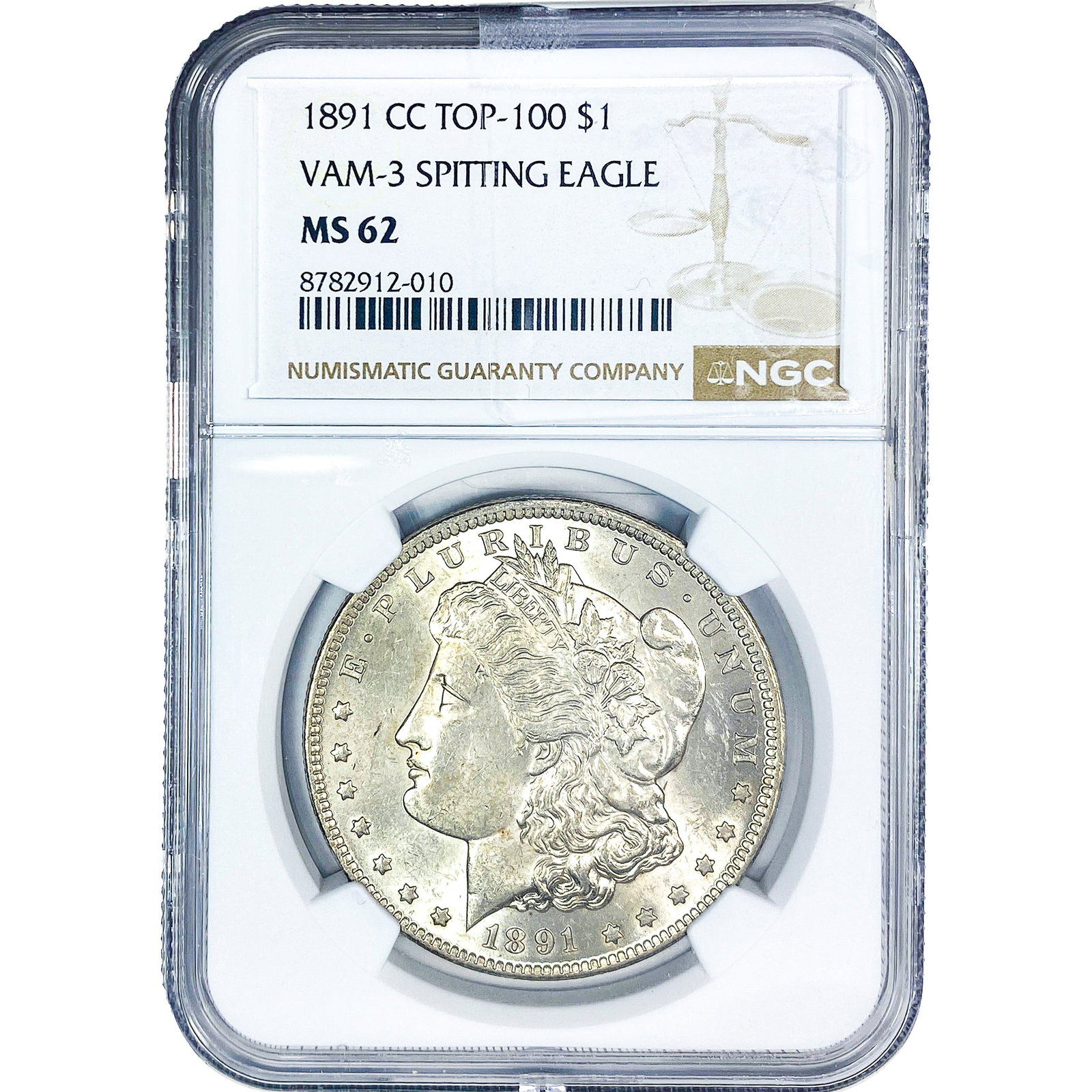 1891-CC Morgan Silver Dollar NGC MS62 VAM-3 (1 of 4)