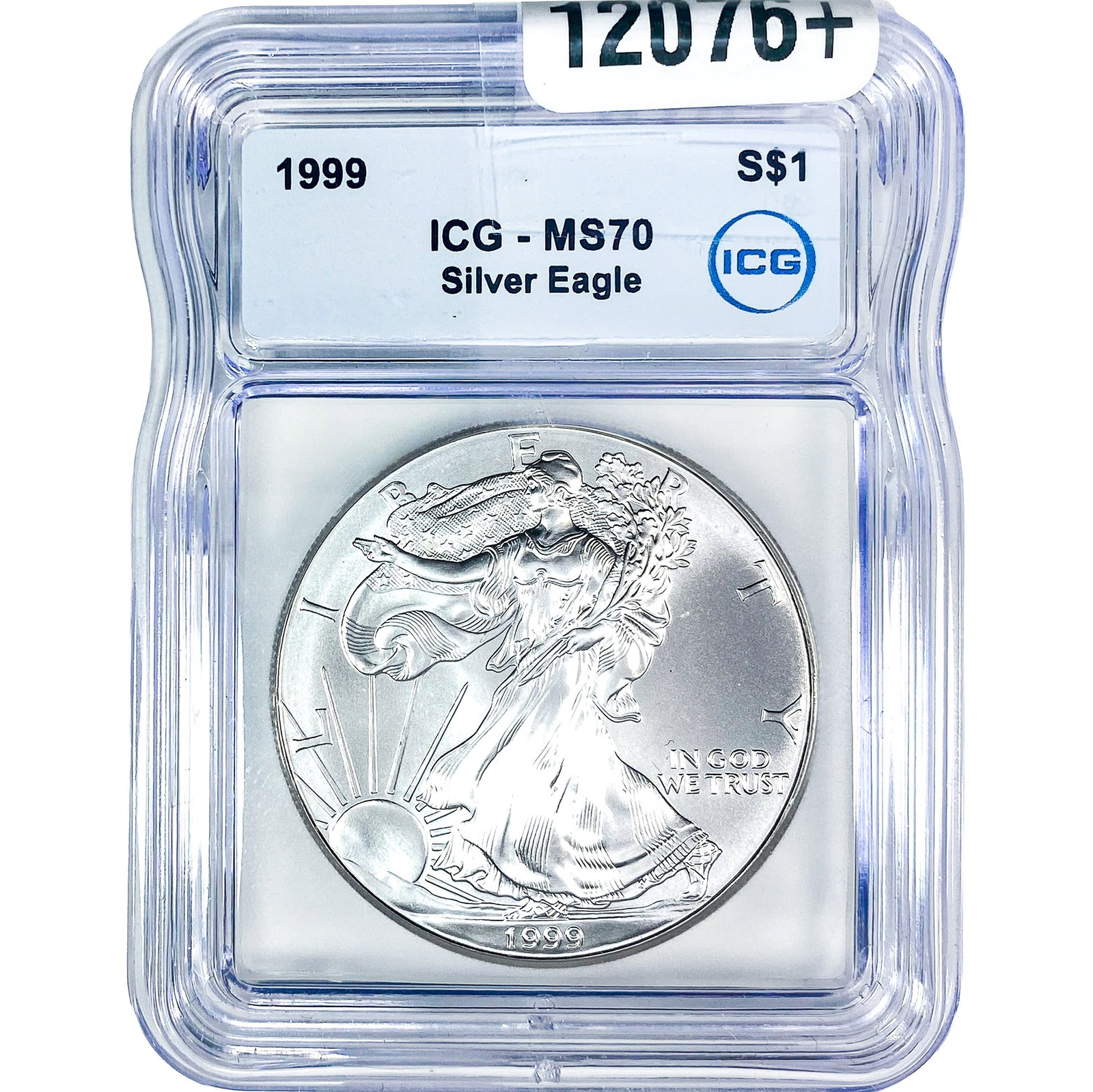 1999 Silver Eagle ICG MS70: 1999 Silver Eagle ICG MS70