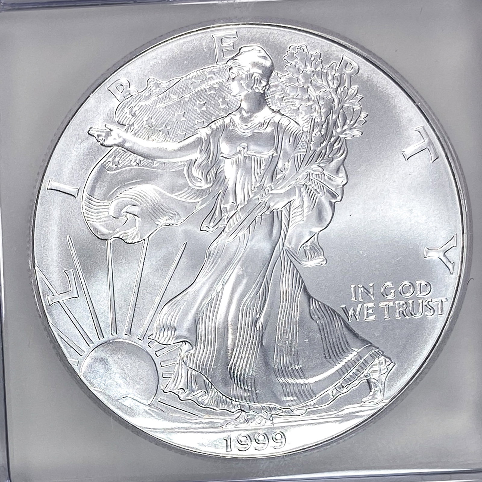 1999 Silver Eagle ICG MS70 - 3