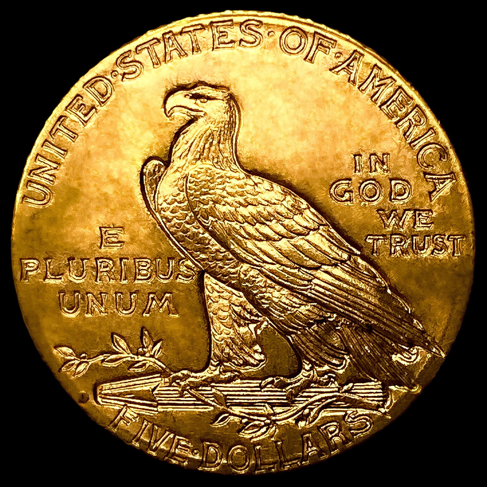 1909-D $5 Gold Half Eagle - 2