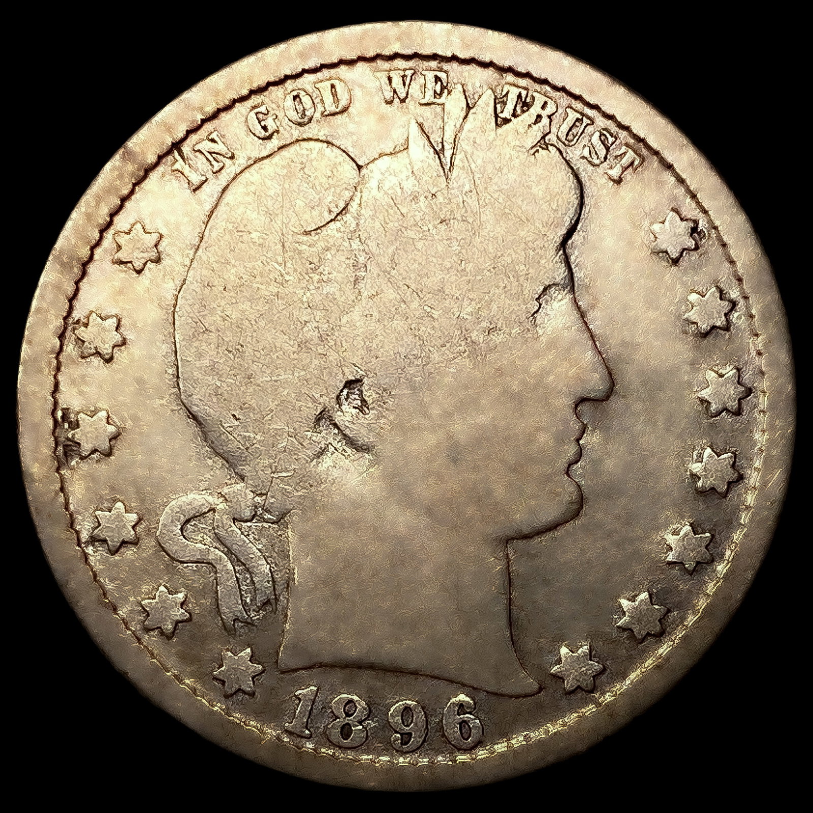 1896-S Barber Quarter: 1896-S Barber Quarter