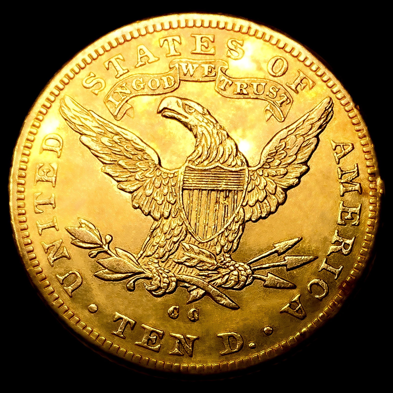 1884-CC $10 Gold Eagle - 2