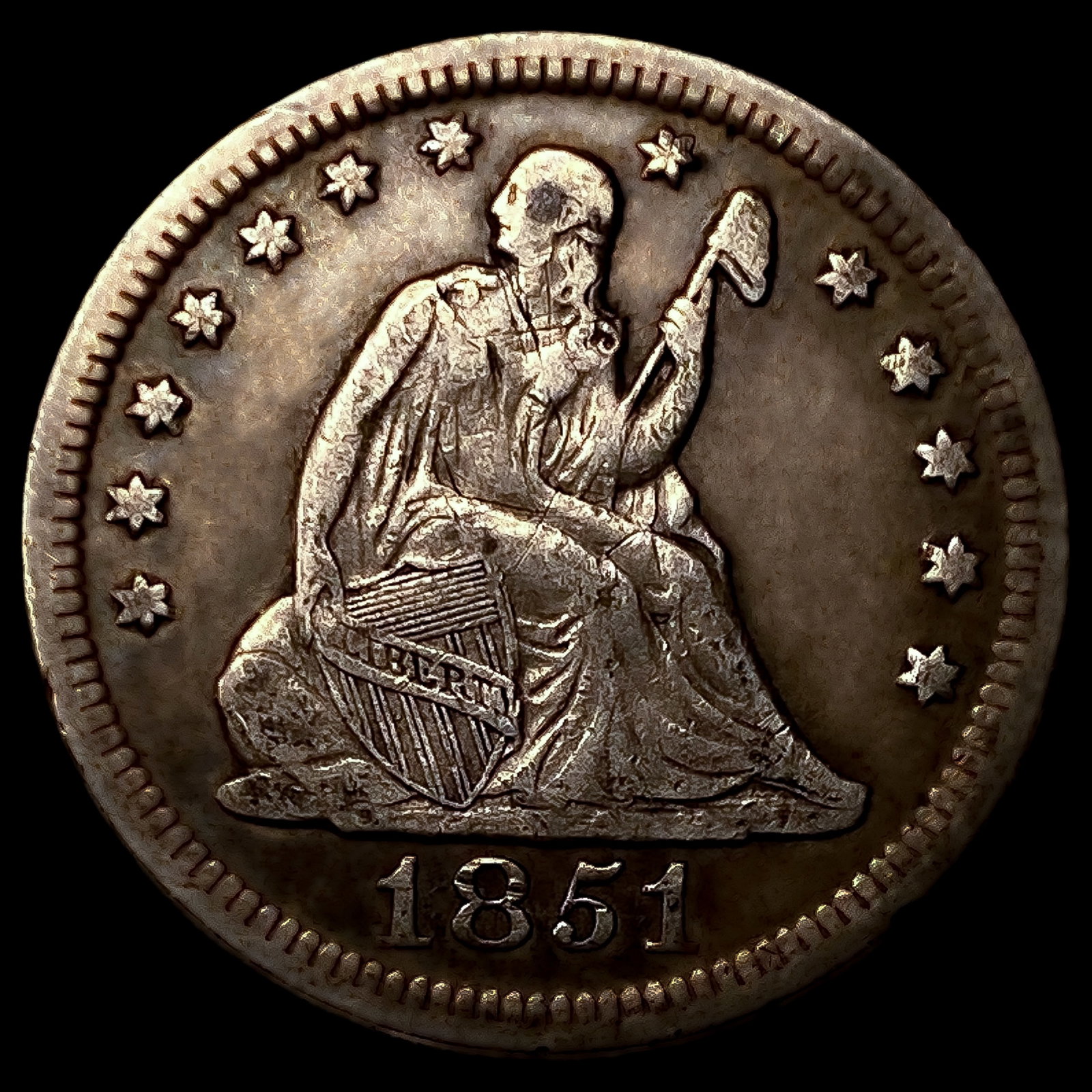 1851-O Seated Liberty Quarter: 1851-O Seated Liberty Quarter