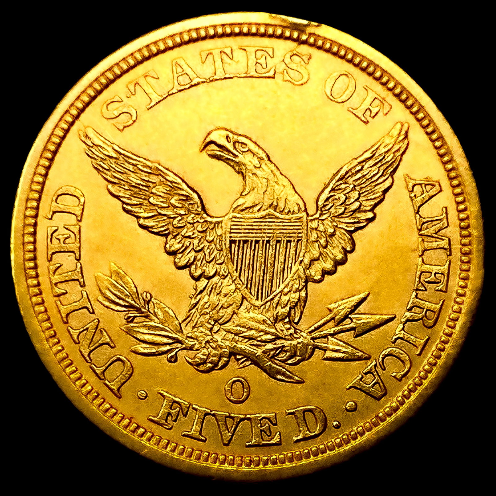 1844-O $5 Gold Half Eagle - 2