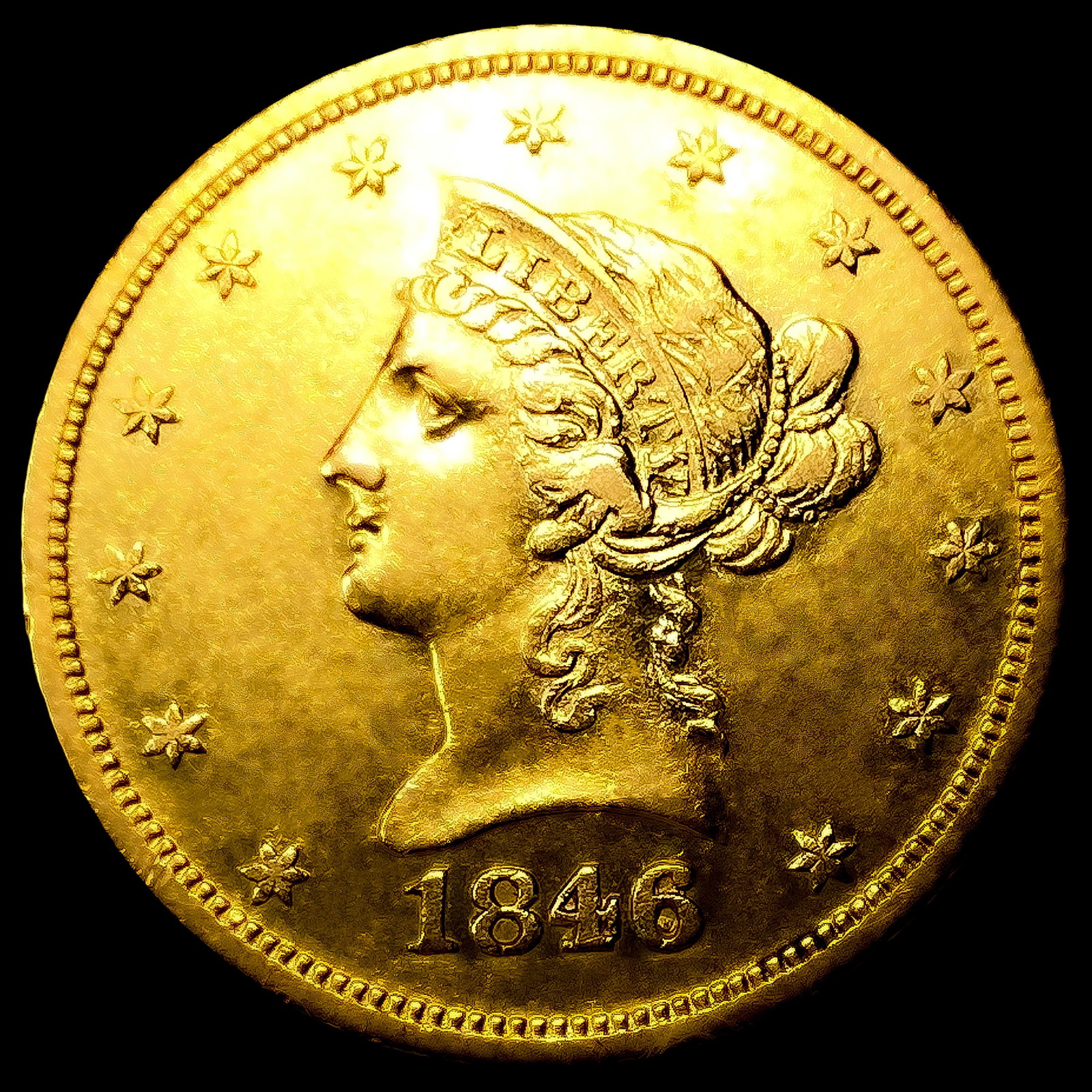 1846-O $10 Gold Eagle: 1846-O $10 Gold Eagle