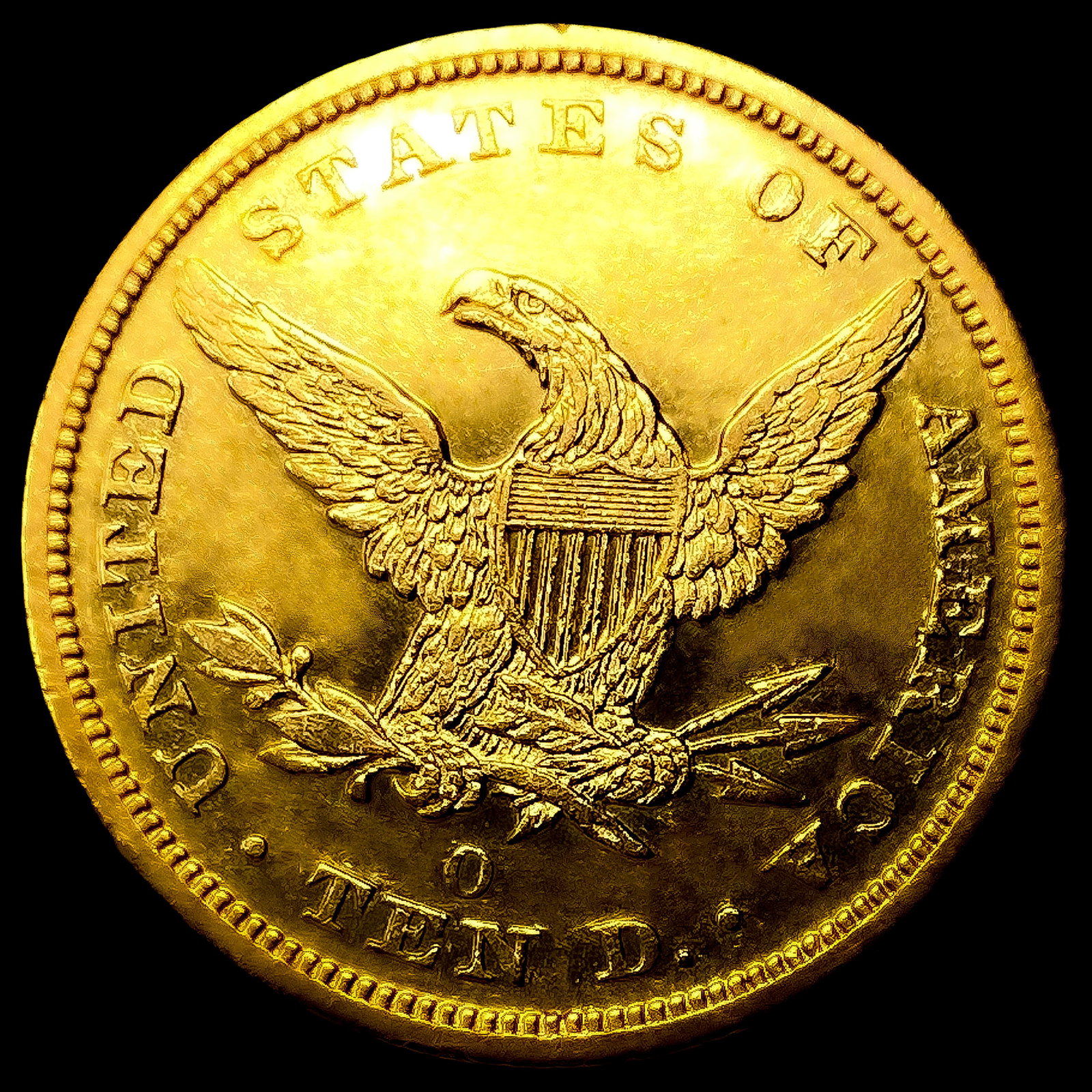 1846-O $10 Gold Eagle - 2