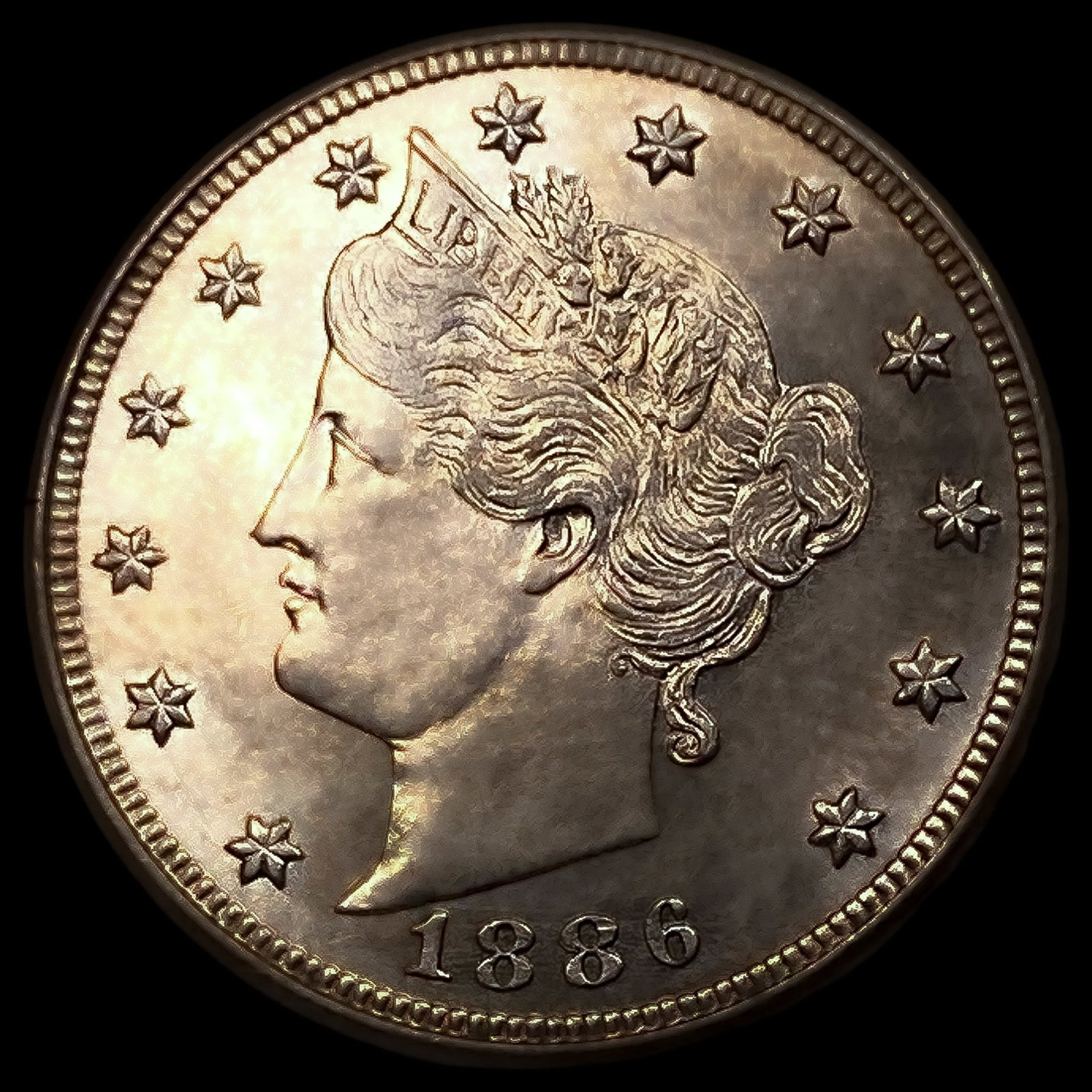 1886 Liberty Victory Nickel: 1886 Liberty Victory Nickel