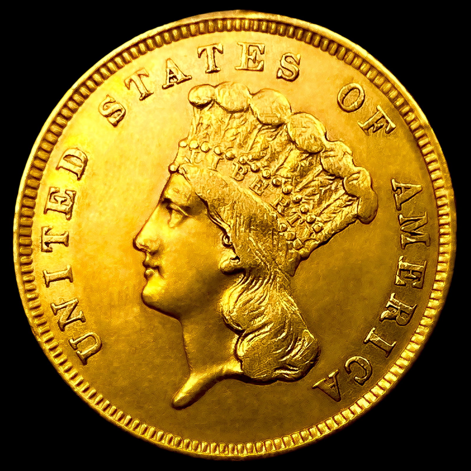 1859 $3 Gold Piece: 1859 $3 Gold Piece