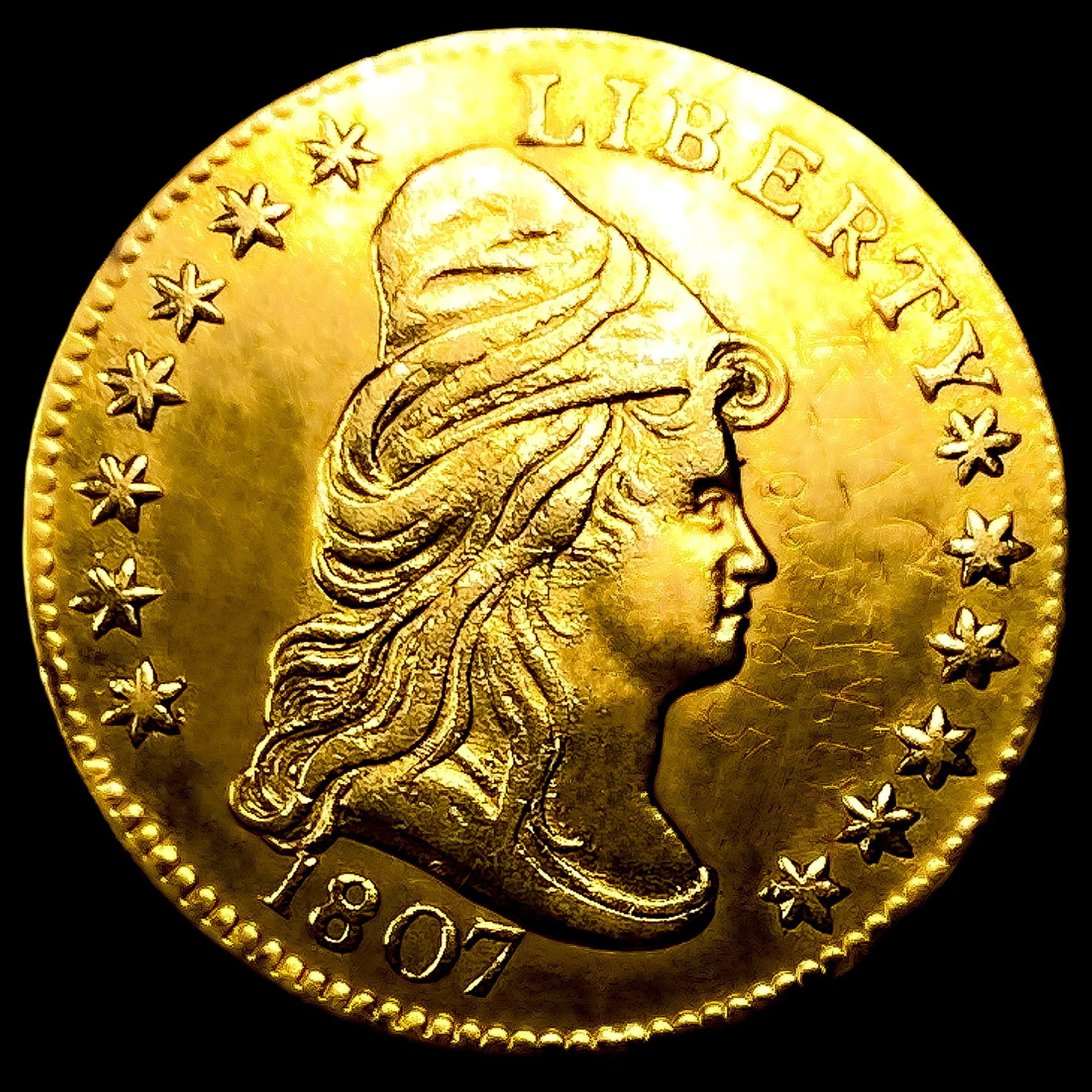 1807 $2.50 Gold Quarter Eagle: 1807 $2.50 Gold Quarter Eagle